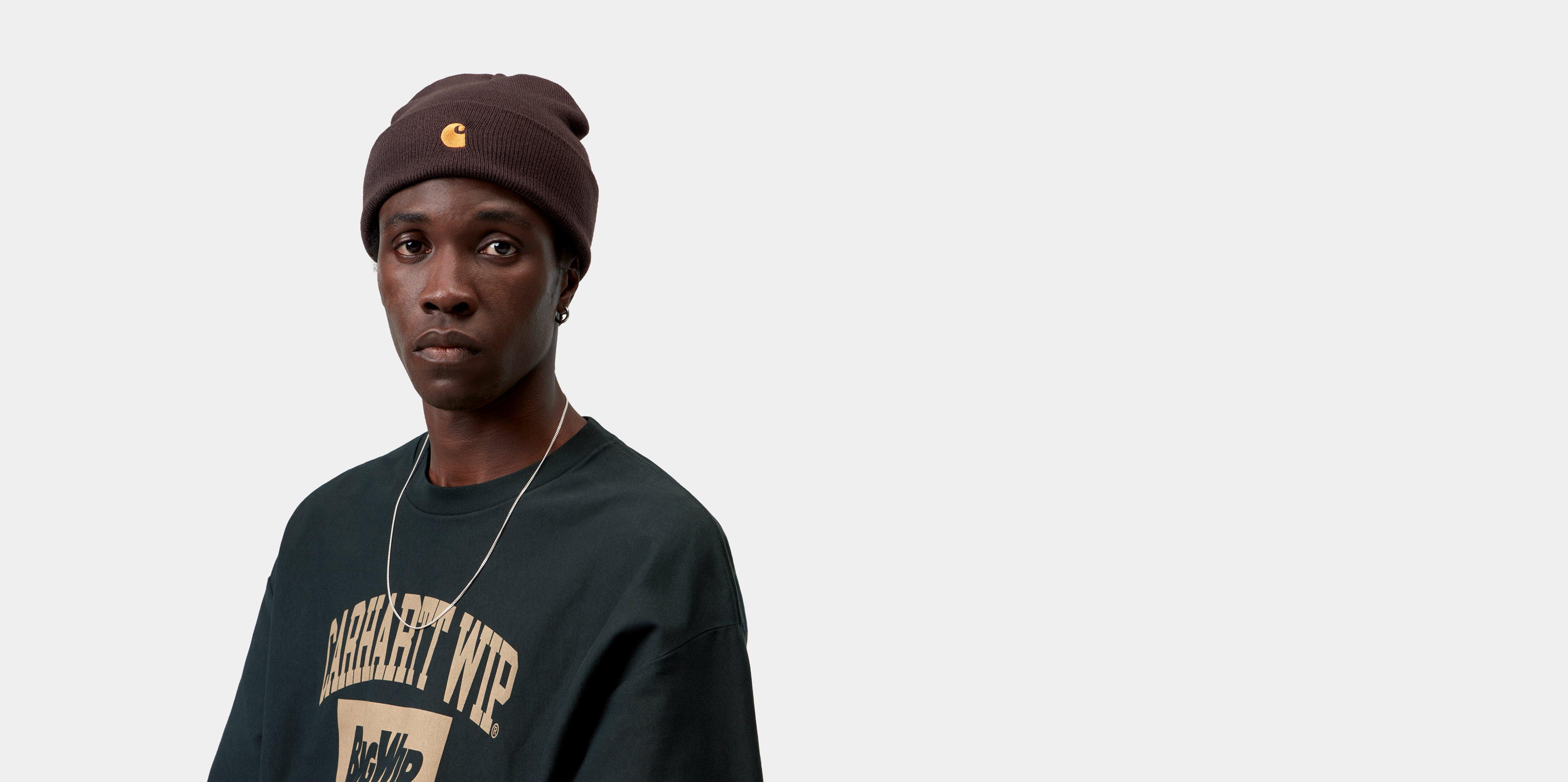 Carhartt WIP Chase Beanie Palisander / Gold | brown
