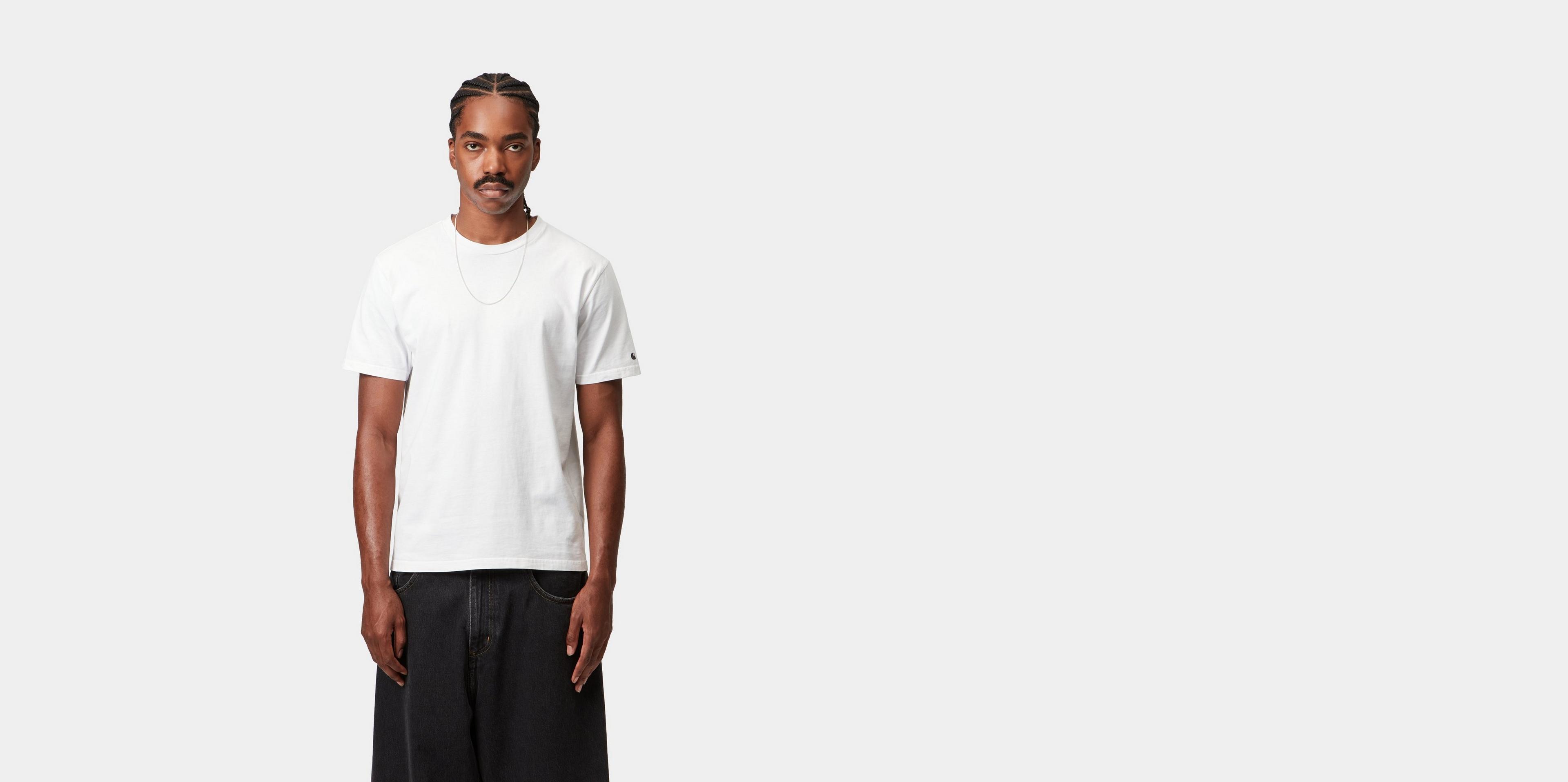 【関税込み】Carhartt Work In Progress ホワイト Base Tシャツ Carhartt WIP S/S Base T-Shirt, White / Black | Official