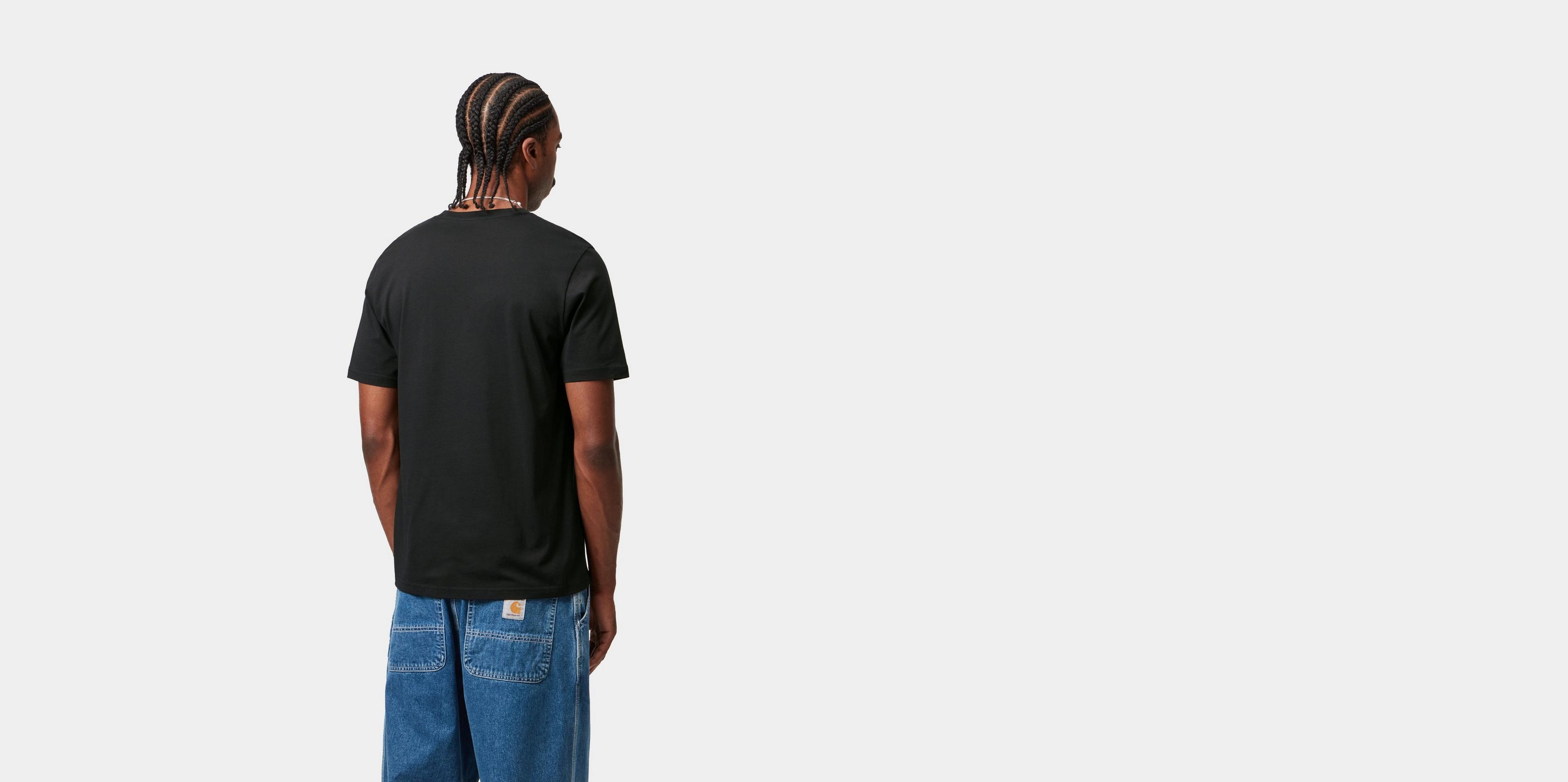 Carhartt WIP S/S Base T-Shirt, Black / White | Official