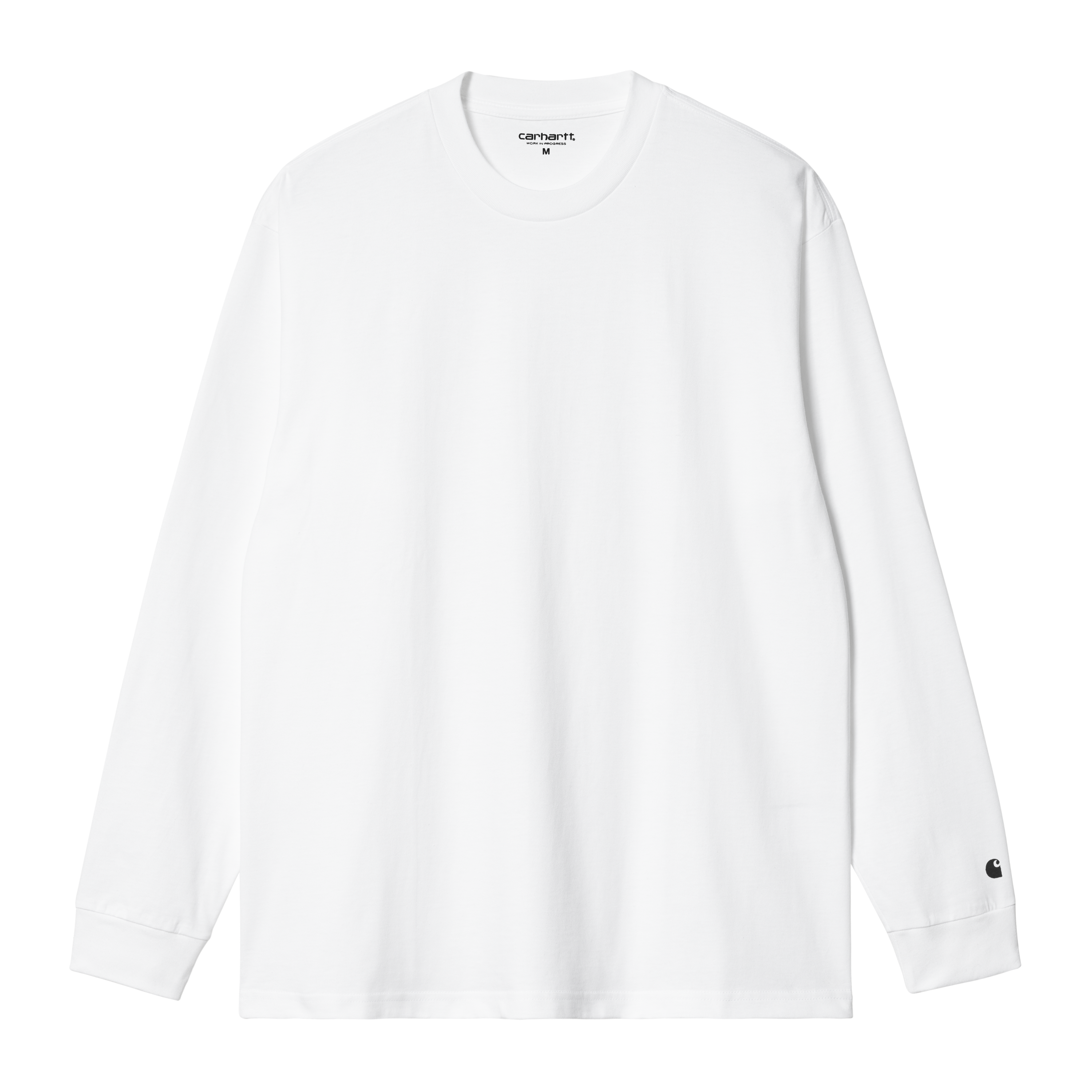 Carhartt WIP Long Sleeve Base T-Shirt in Bianco