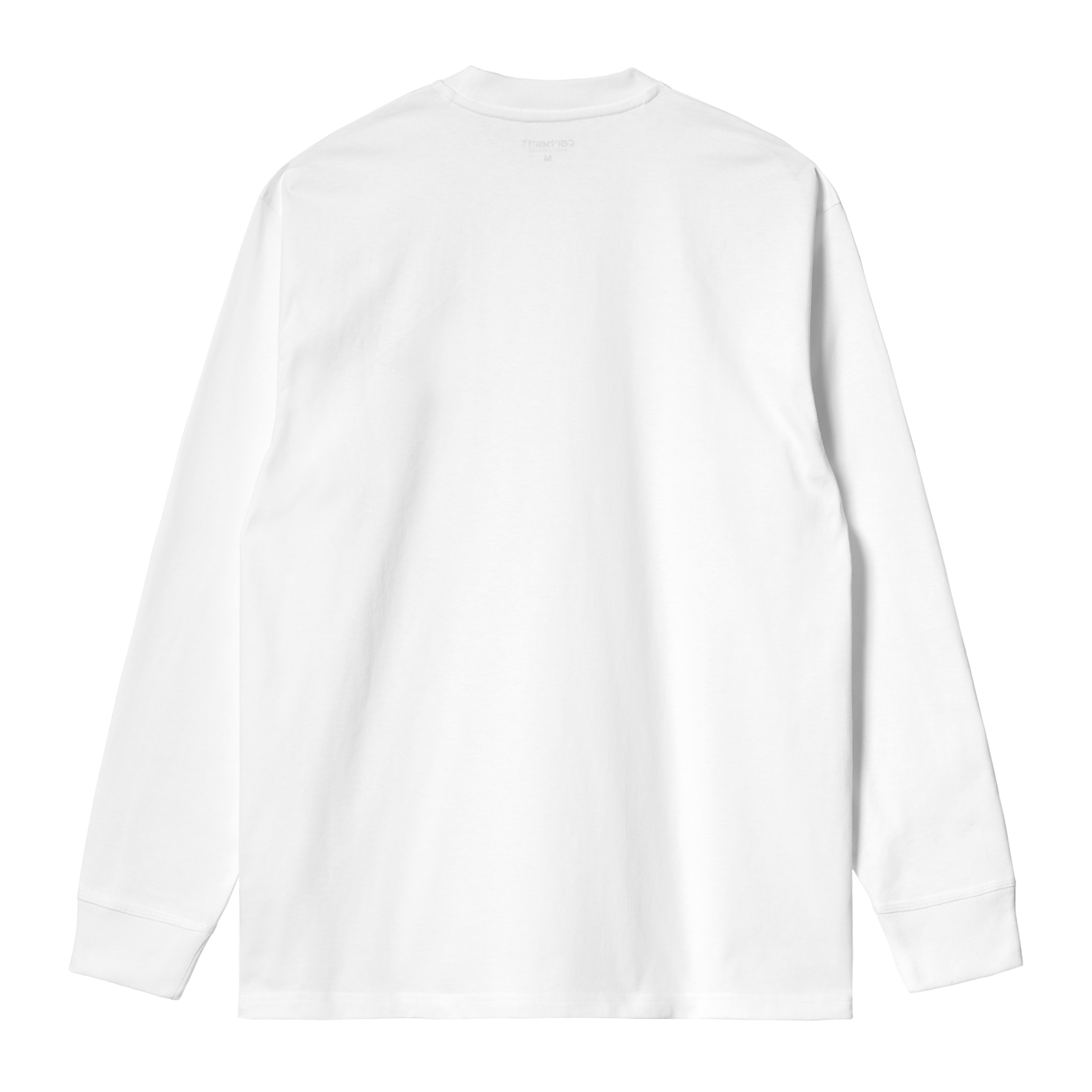 Carhartt WIP L/S Base T-Shirt, White / Black | Boutique officielle en Ligne