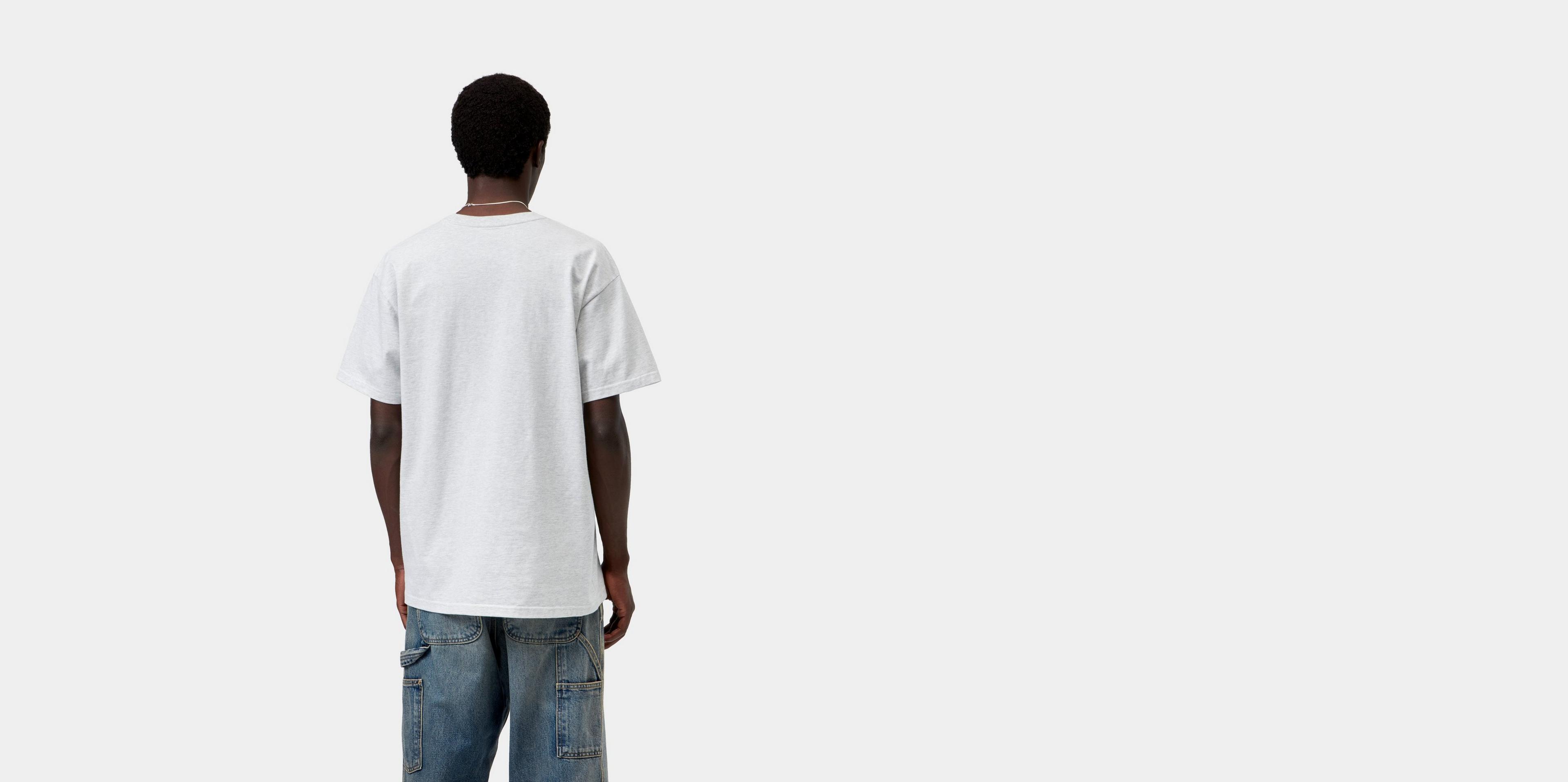 Carhartt WIP S/S Chase T-Shirt, Ash Heather / Gold | Official