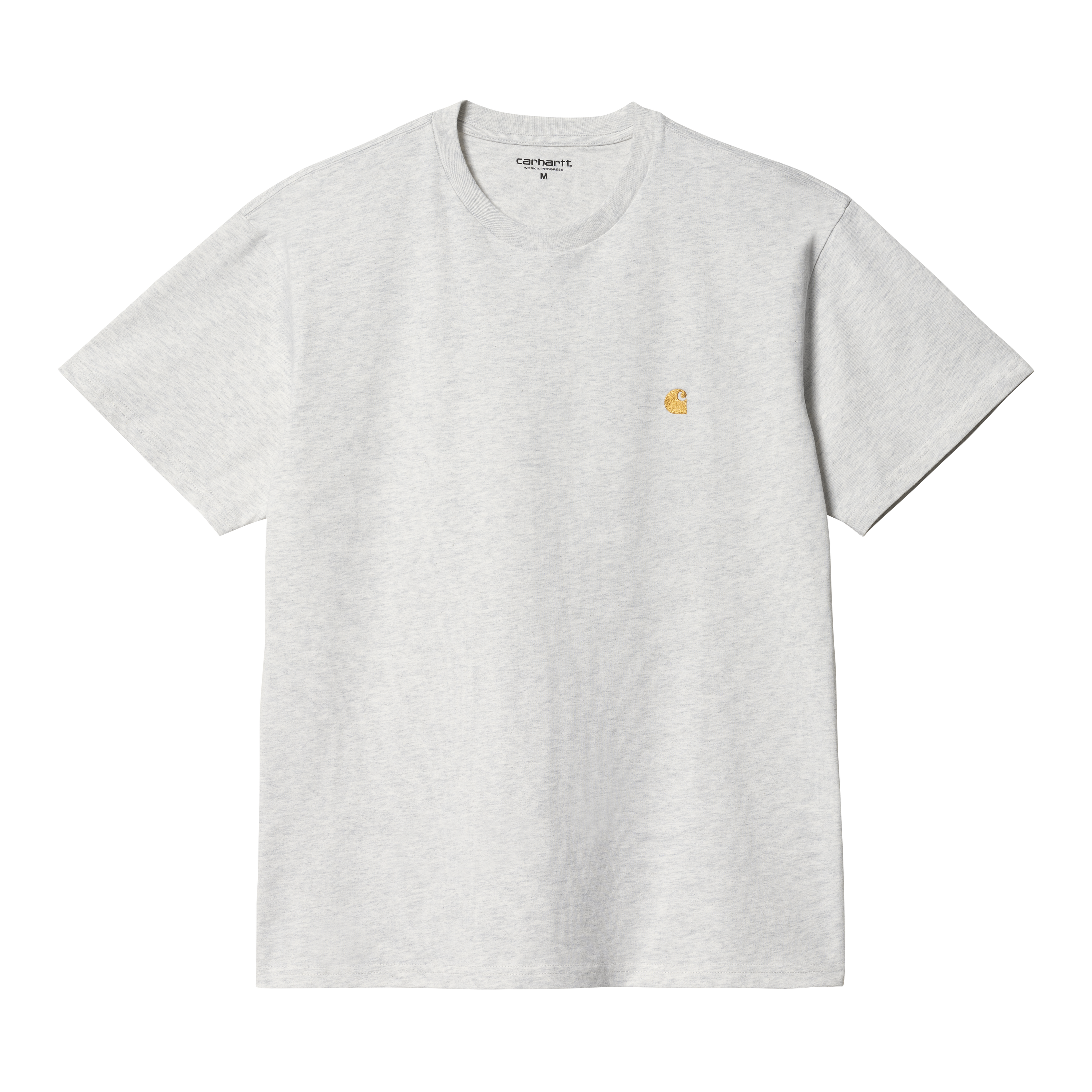 Carhartt WIP S/S Chase T-Shirt, Ash Heather / Gold | Official