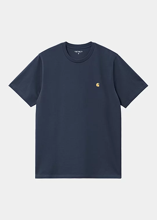 Carhartt WIP Short Sleeve Chase T-Shirt in Blue