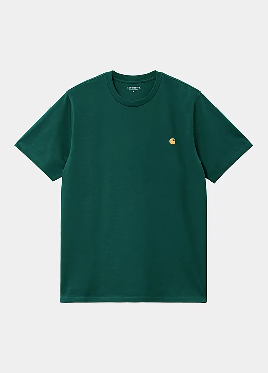 Carhartt WIP Short Sleeve Chase T-Shirt in Verde