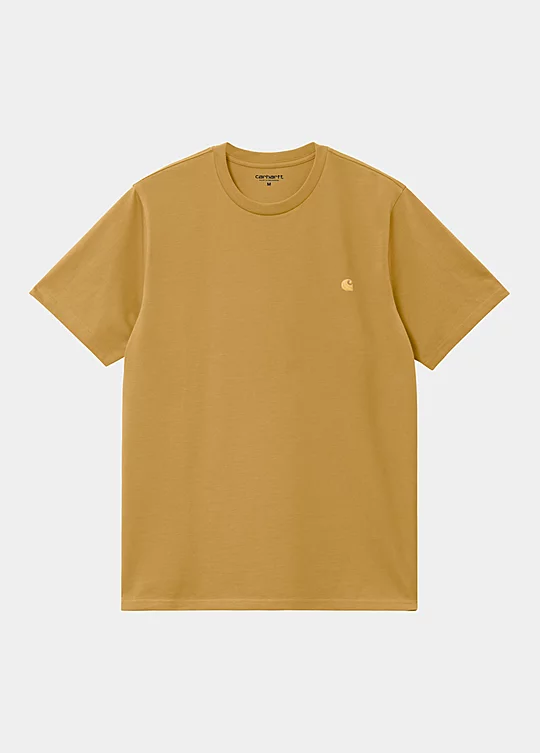 Carhartt WIP Short Sleeve Chase T-Shirt in Yellow