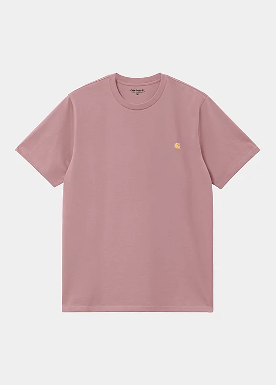 Carhartt WIP Short Sleeve Chase T-Shirt in Pink