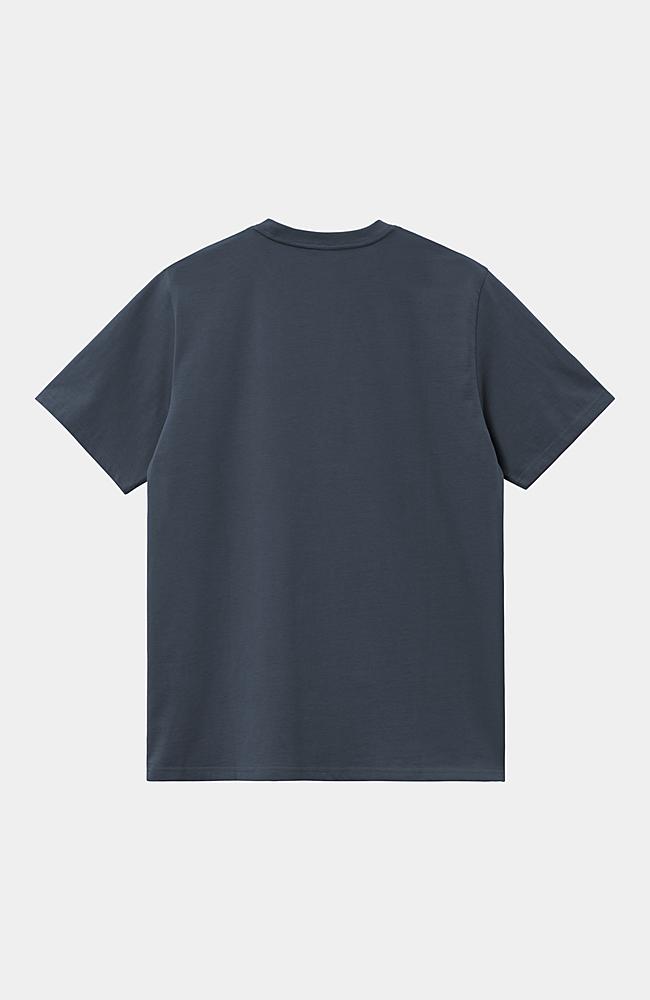 Carhartt WIP S/S Chase T-Shirt, Dusky Blue / Gold | Official Carhartt WIP S/S Chase T-Shirt, Dusky Blue / Gold | Official