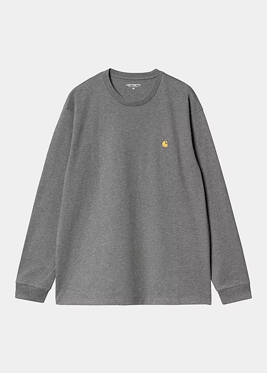 Carhartt WIP Long Sleeve Chase T-Shirt in Grau