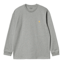 ★ドイツ発*carhartt WIP*新作*Chase 長袖Tシャツ/SILVER PINE★ Carhartt WIP L/S Chase T-Shirt, Silver Pine / Gold
