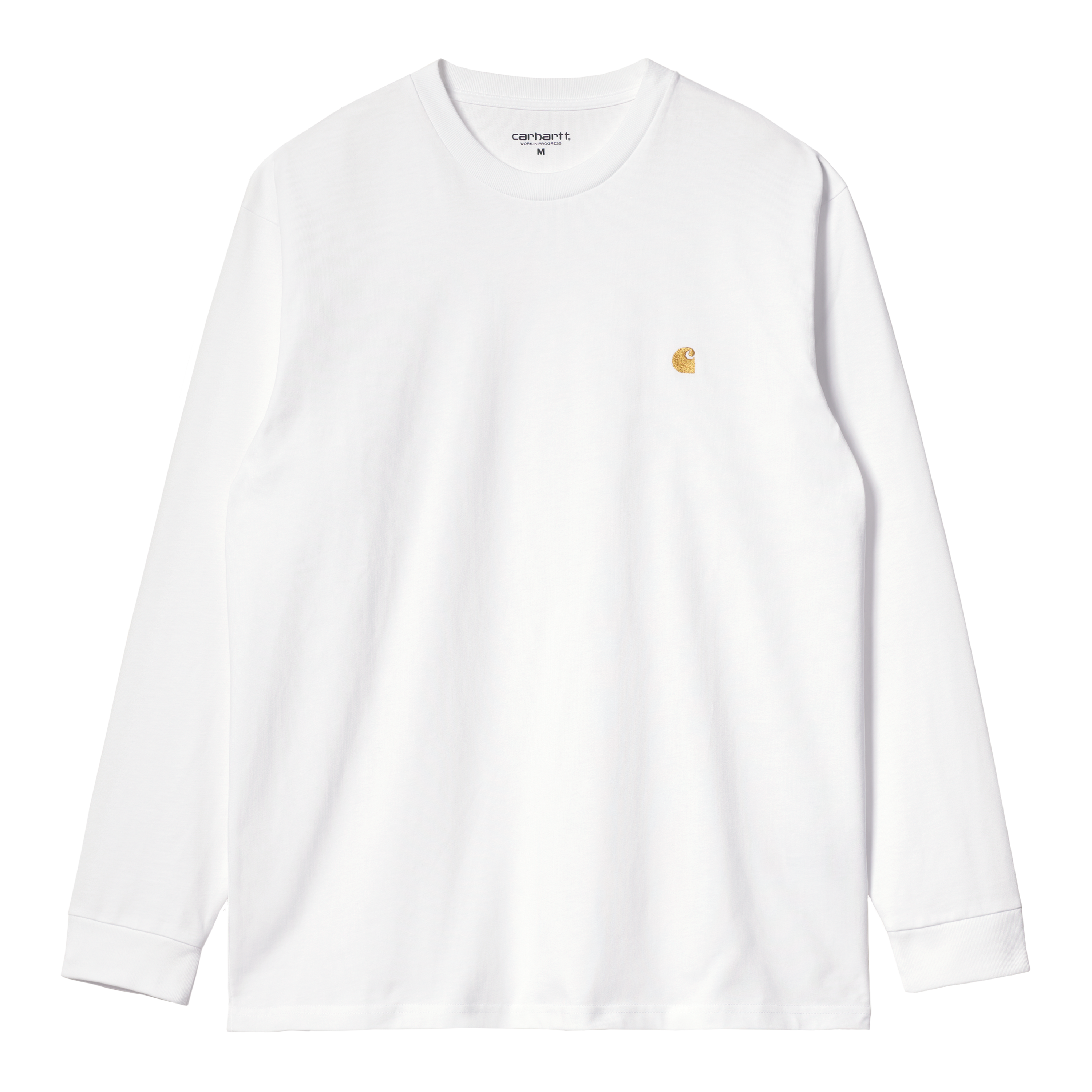 Carhartt WIP Long Sleeve Chase T-Shirt in Bianco