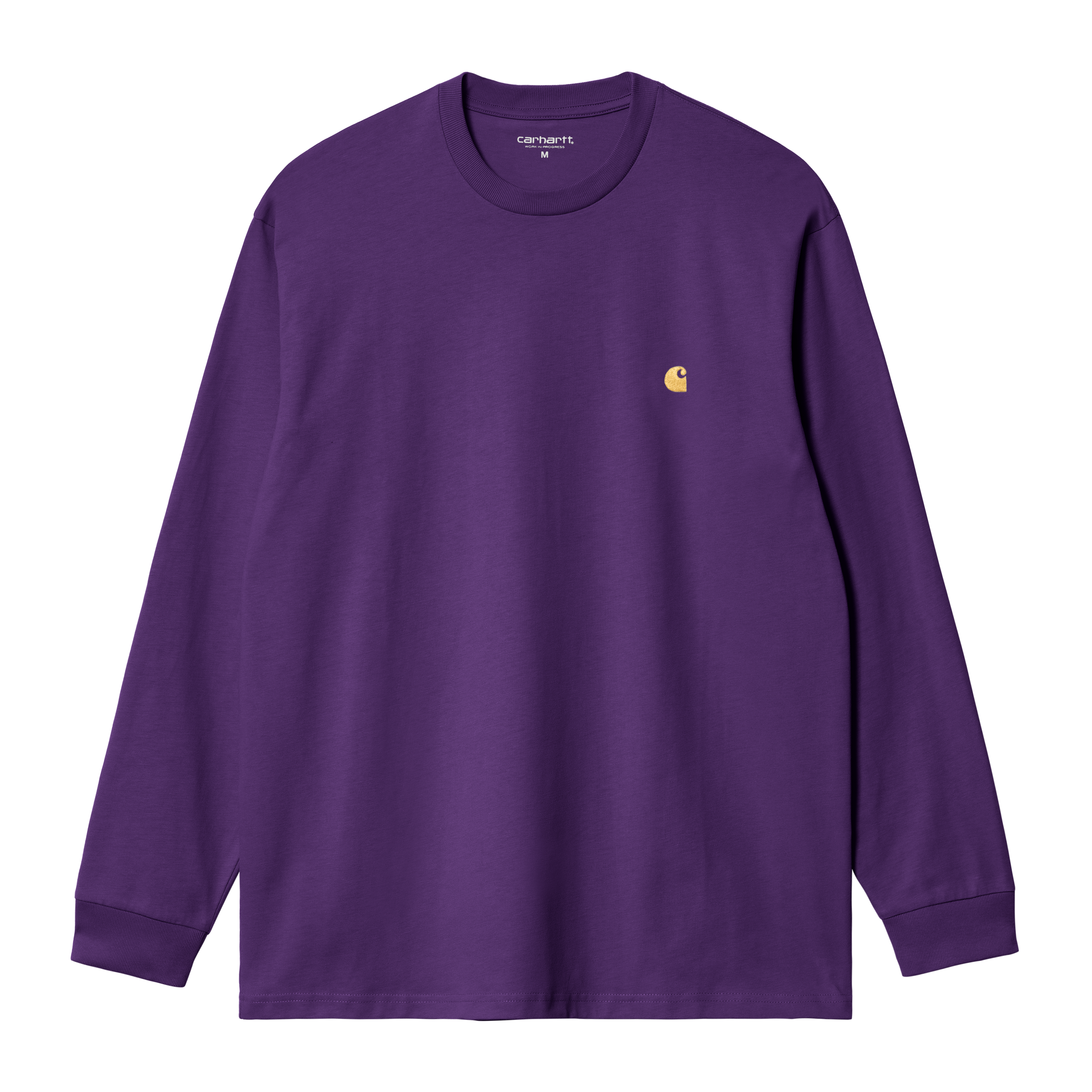 Carhartt WIP L/S Chase T-Shirt, Tyrian / Gold | Official Online Store