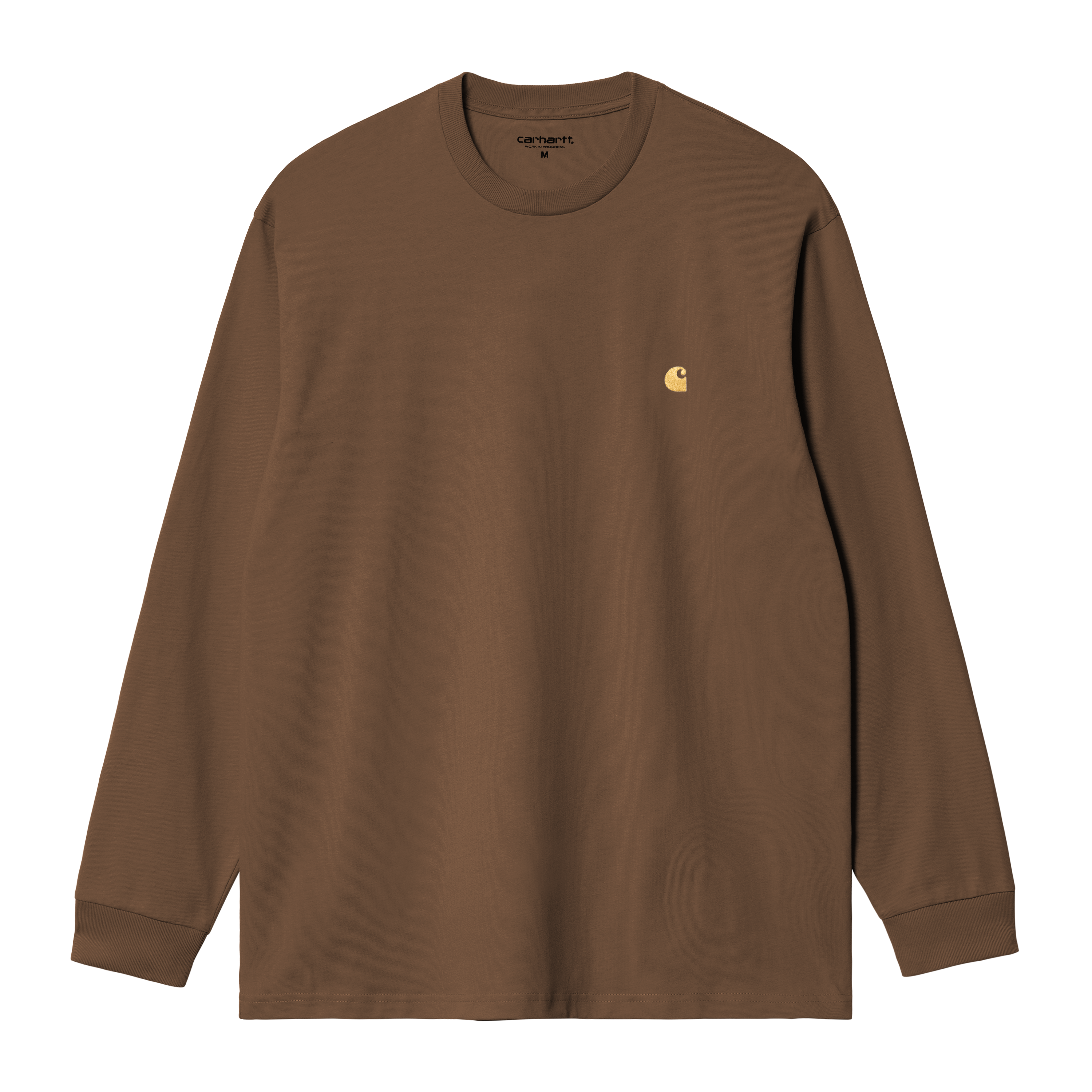 Carhartt WIP Long Sleeve Chase T-Shirt em Castanho