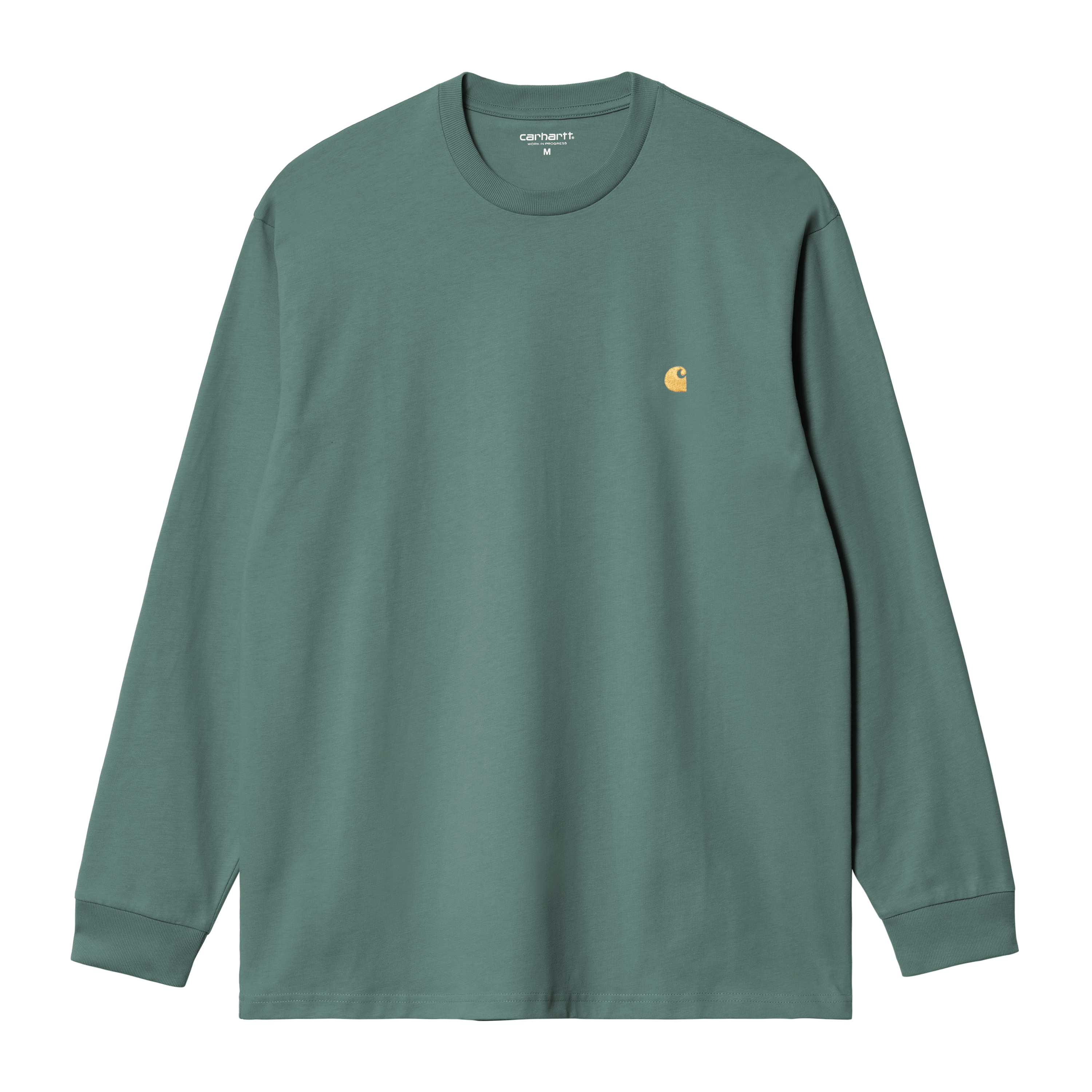 Carhartt WIP L/S Chase T-Shirt, Silver Pine / Gold