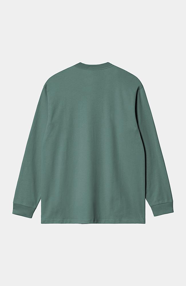 ★ドイツ発*carhartt WIP*新作*Chase 長袖Tシャツ/SILVER PINE★ Carhartt WIP L/S Chase T-Shirt, Silver Pine / Gold