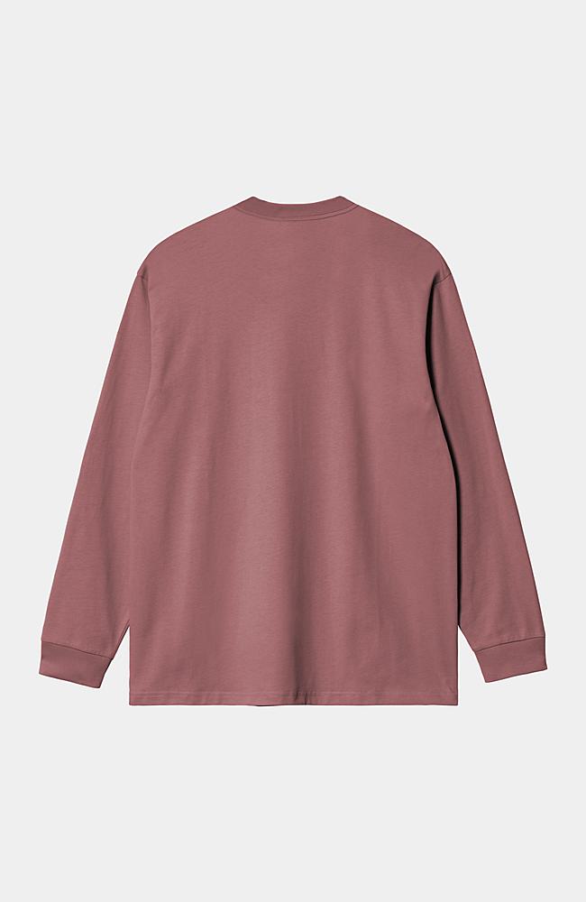 Carhartt WIP L/S Chase T-Shirt, Dusky Pink / Gold | Official Carhartt WIP L/S Chase T-Shirt, Dusky Pink / Gold | Official