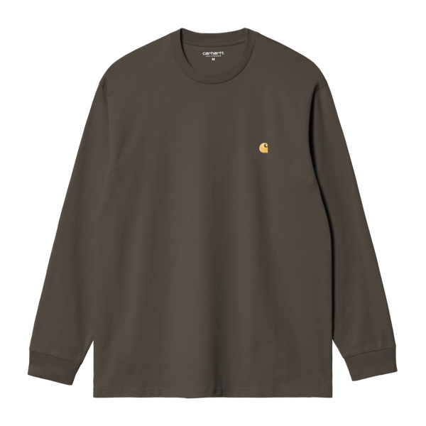 L/S Chase T-Shirt Shungite / Gold