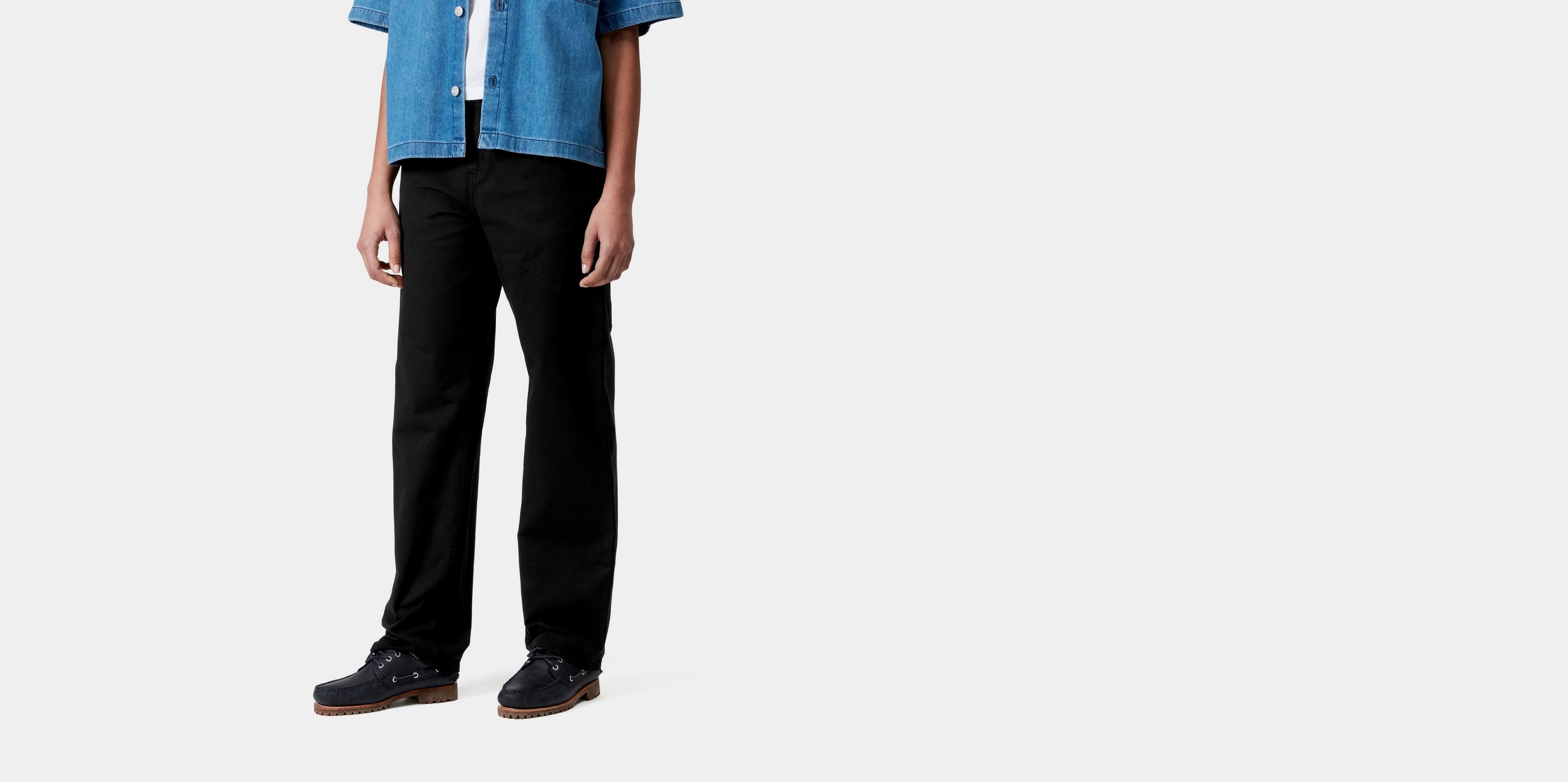 [CARHARTT]★W PIERCE PANT STRAIGHT HUDSON Carhartt WIP W' Pierce Pant Straight, Black | Official