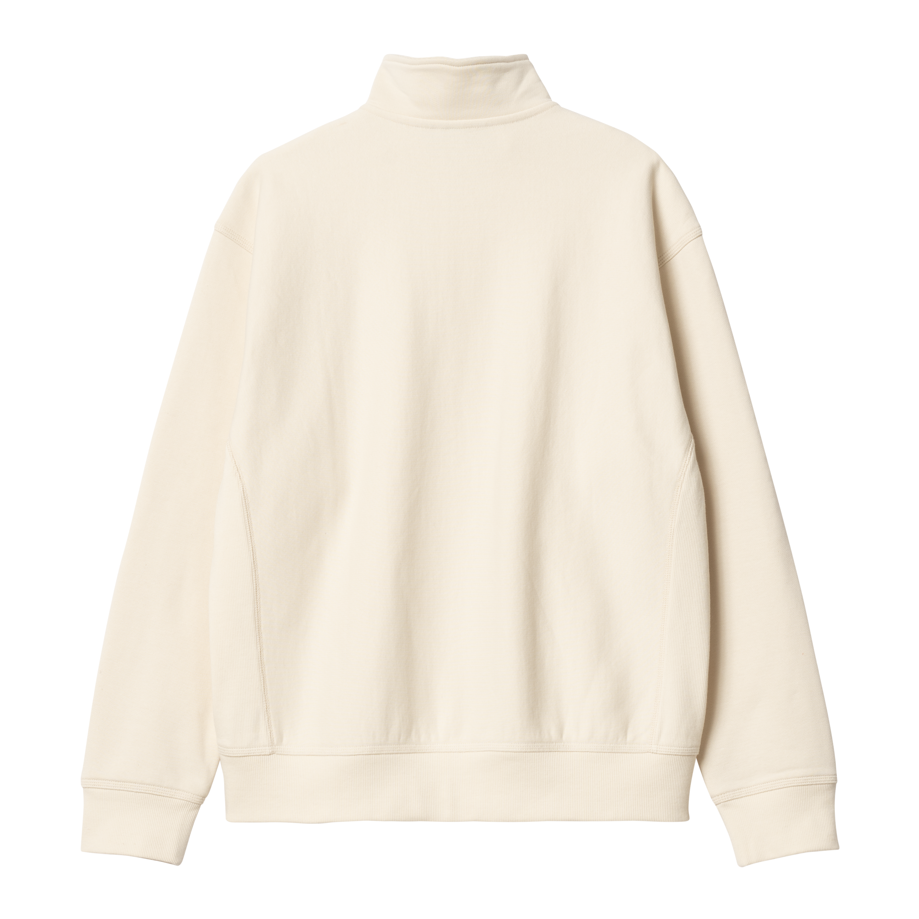 Carhartt WIP Half Zip American Script Sweatshirt, Natural