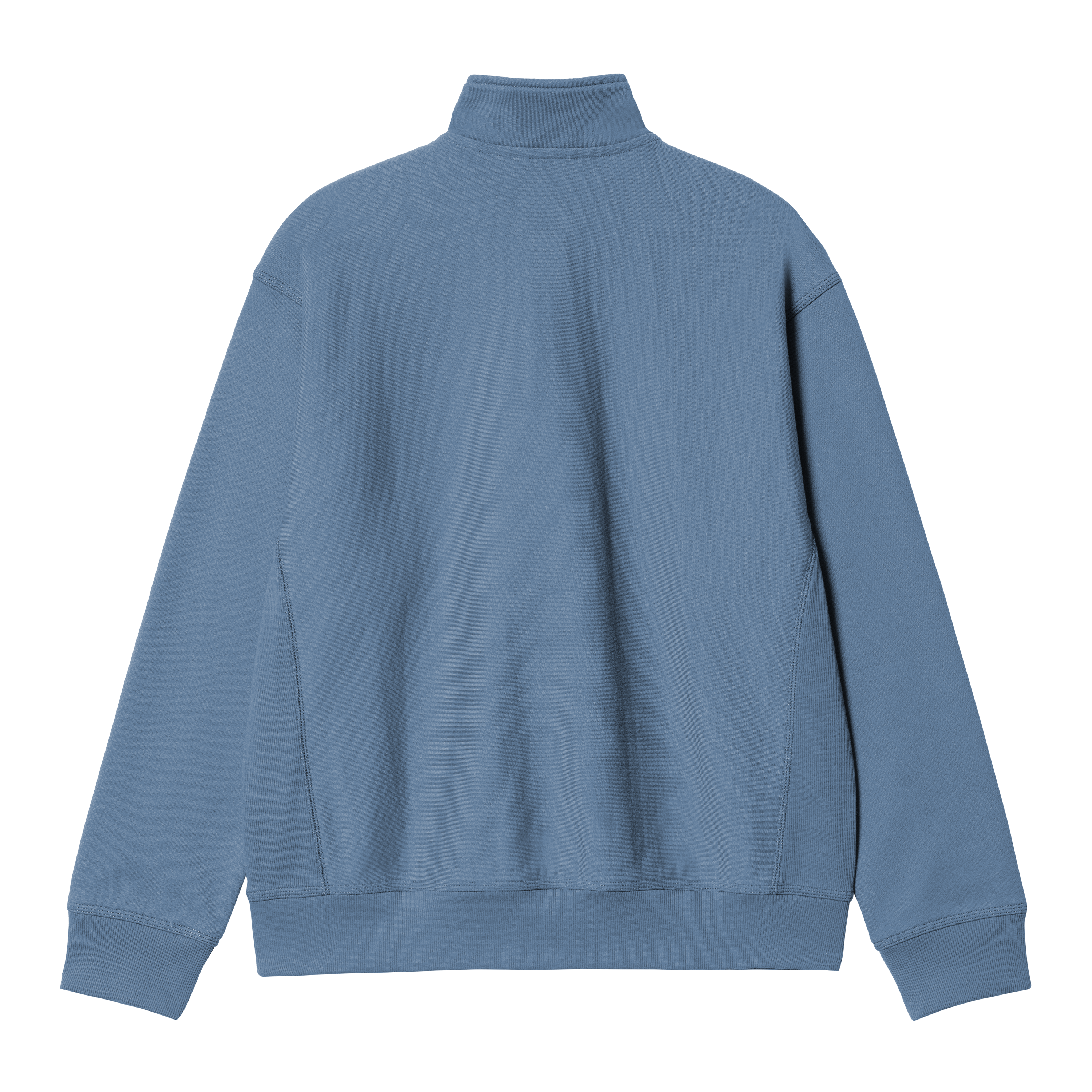 Carhartt WIP Half Zip American Script Sweatshirt in Blue
