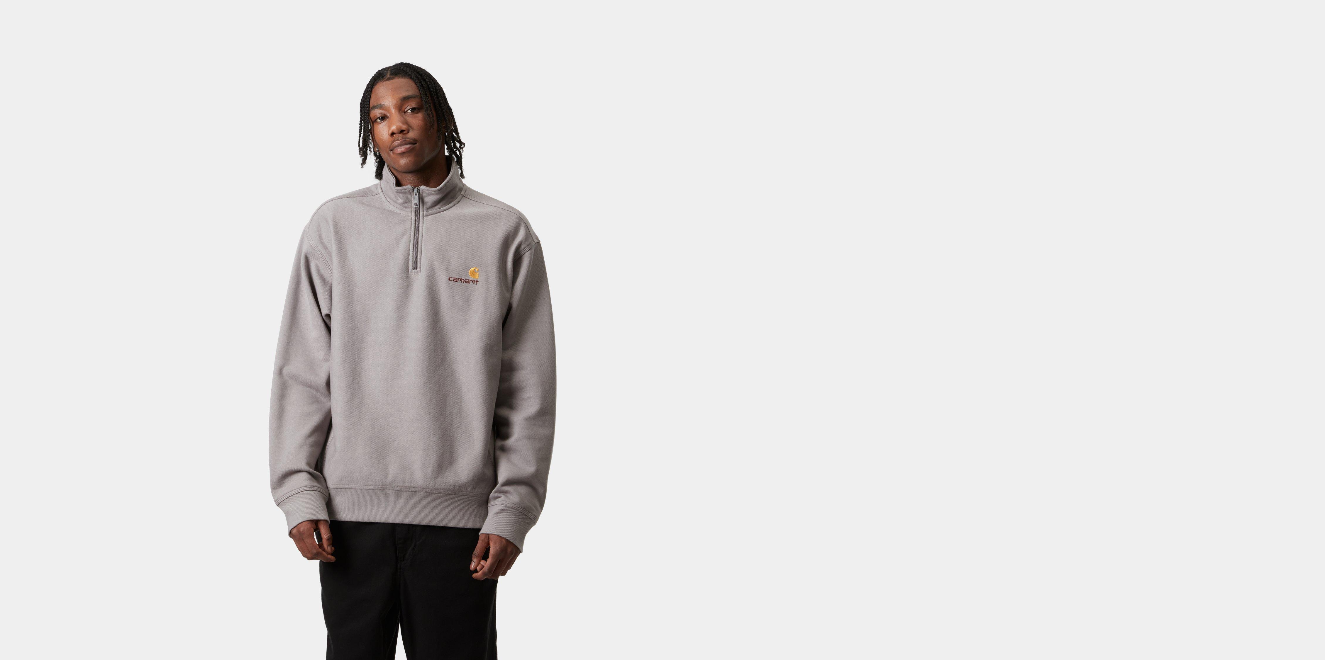 Carhartt WIP Half Zip American Script Sweatshirt, Yosemite