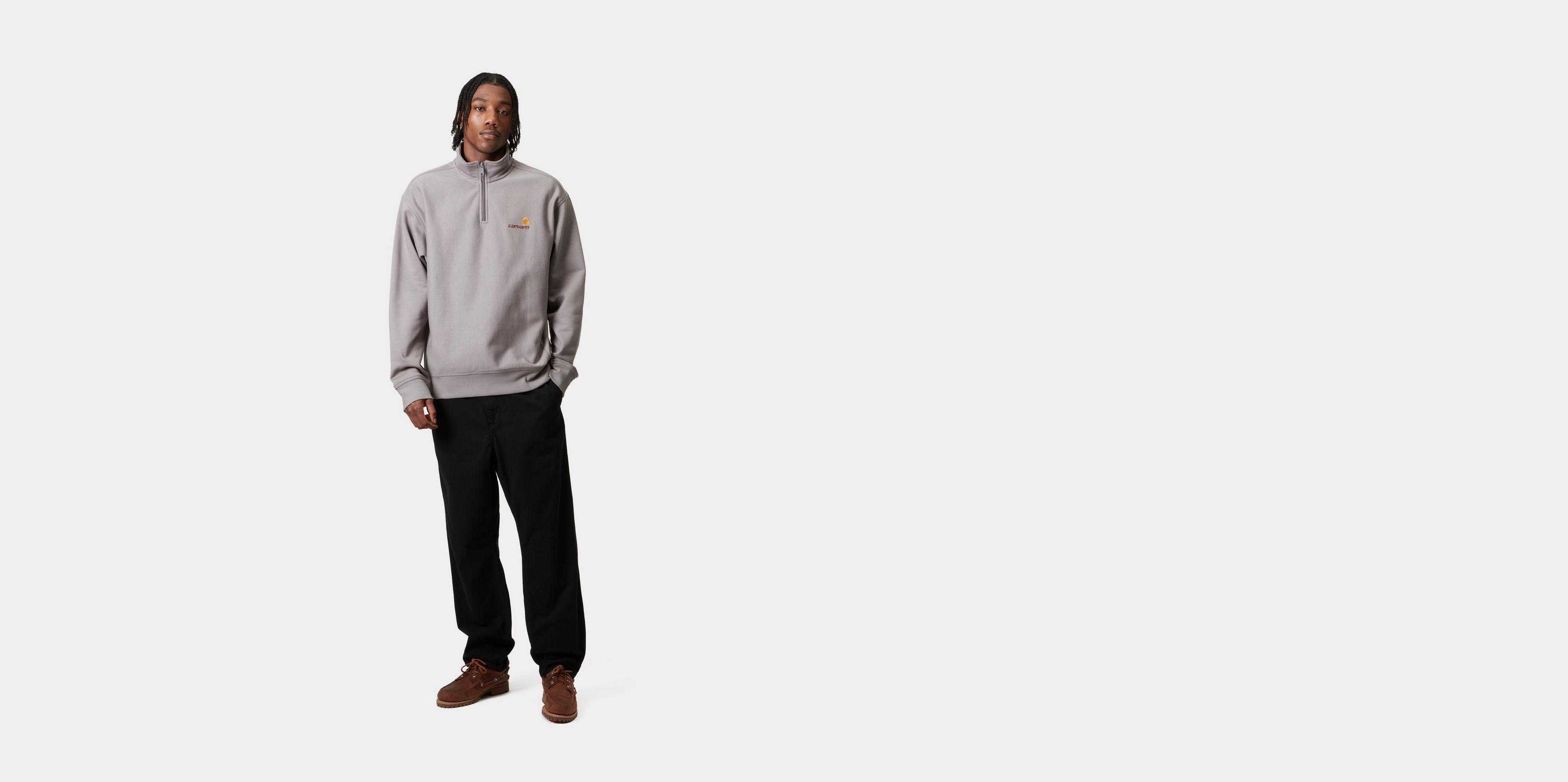 【関税&送料込】Carhartt Wip Half Zipper Sweatshirt Carhartt WIP Half Zip American Script Sweatshirt, Yosemite