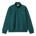 パーカー・フーディ CARHARTT WIP HALF ZIP AMERICAN SCRIPT SWEAT Carhartt WIP Half Zip American Script Sweatshirt | Ash