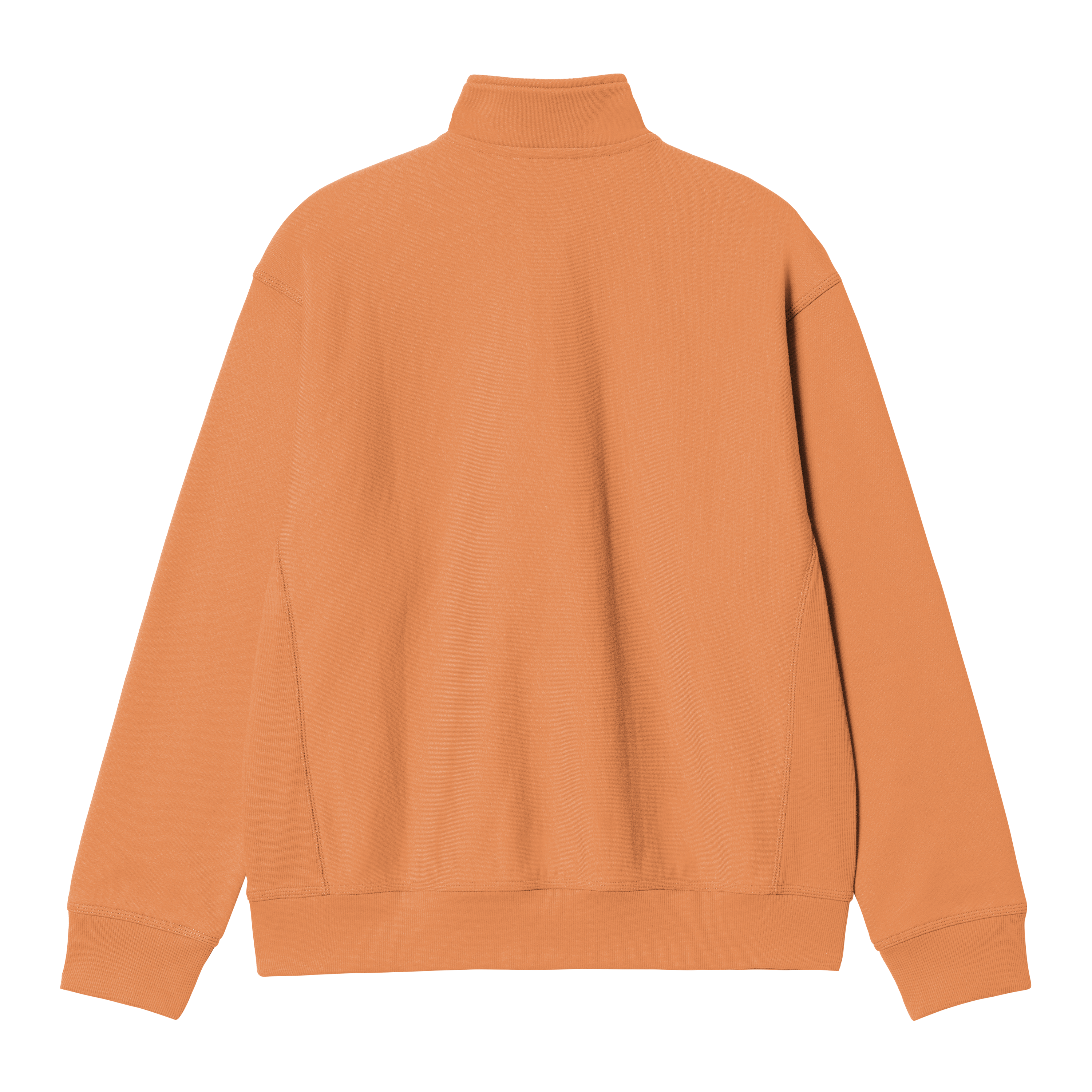 Carhartt WIP Half Zip American Script Sweatshirt in Orange