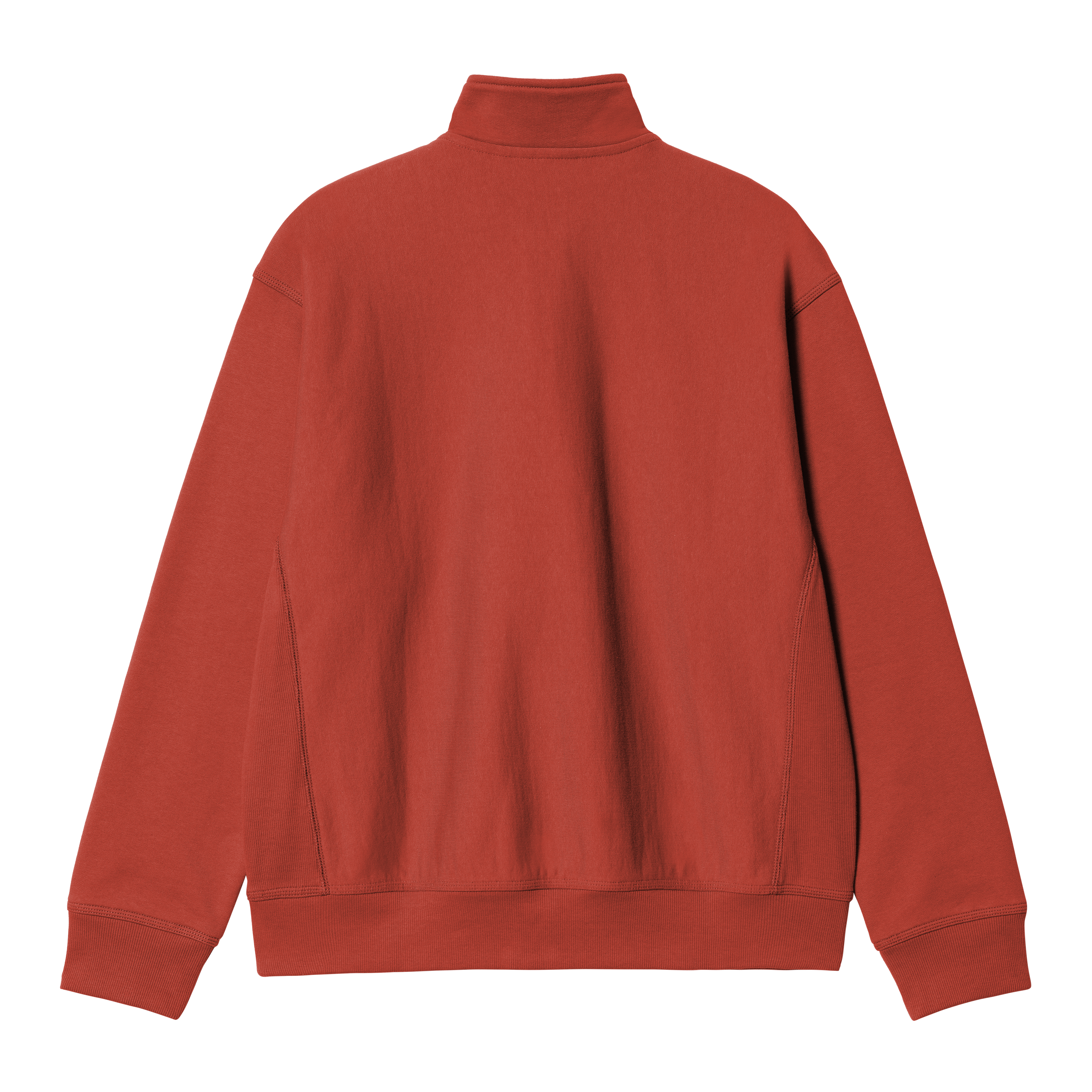 Carhartt WIP Half Zip American Script Sweatshirt, Oxide Red | Loja