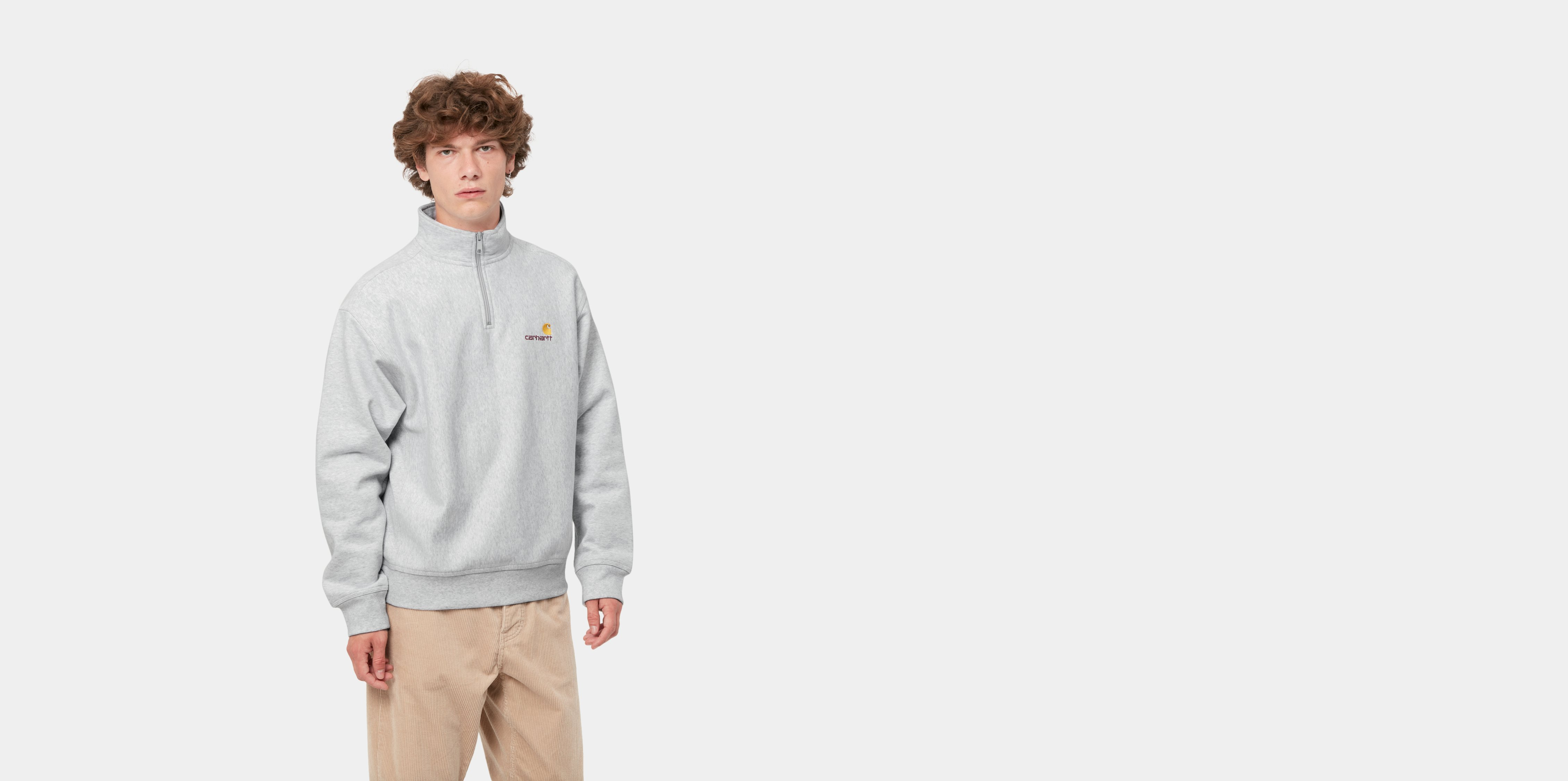 Carhartt WIP Half Zip American Script Sweatshirt