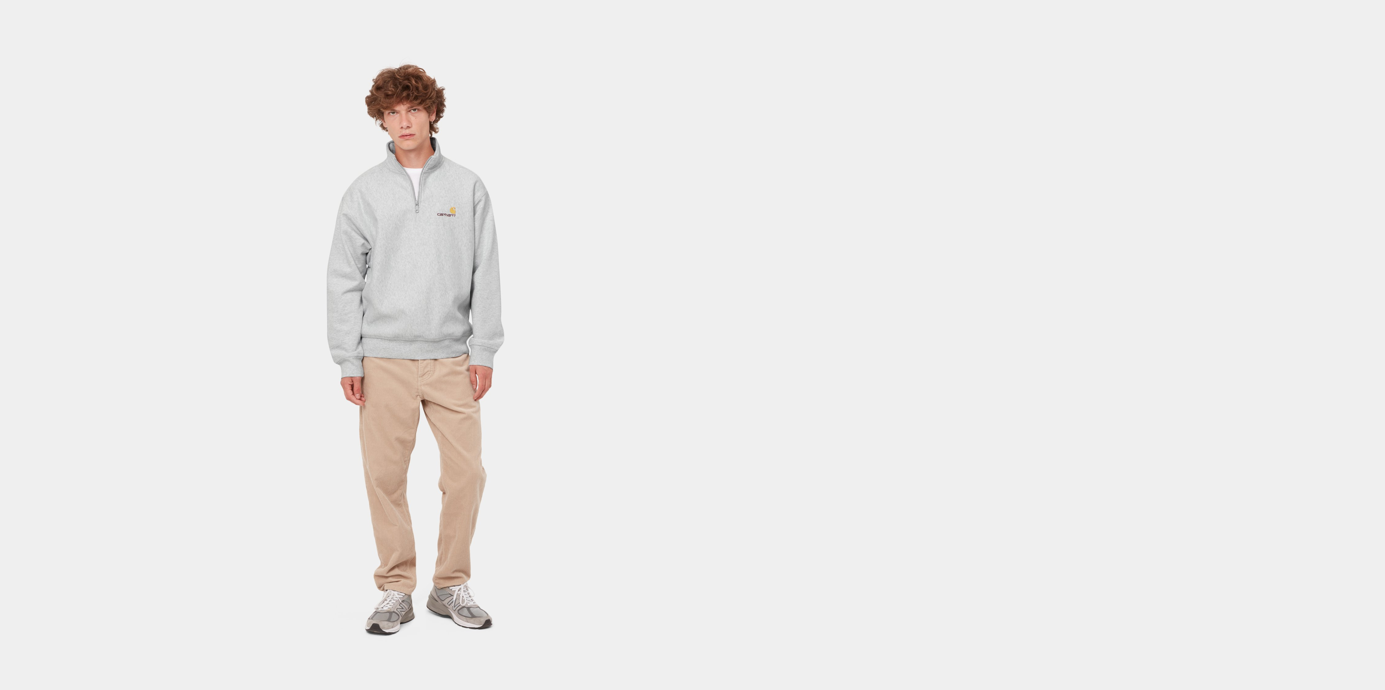 Carhartt WIP Half Zip American Script Sweatshirt | Carhartt WIP