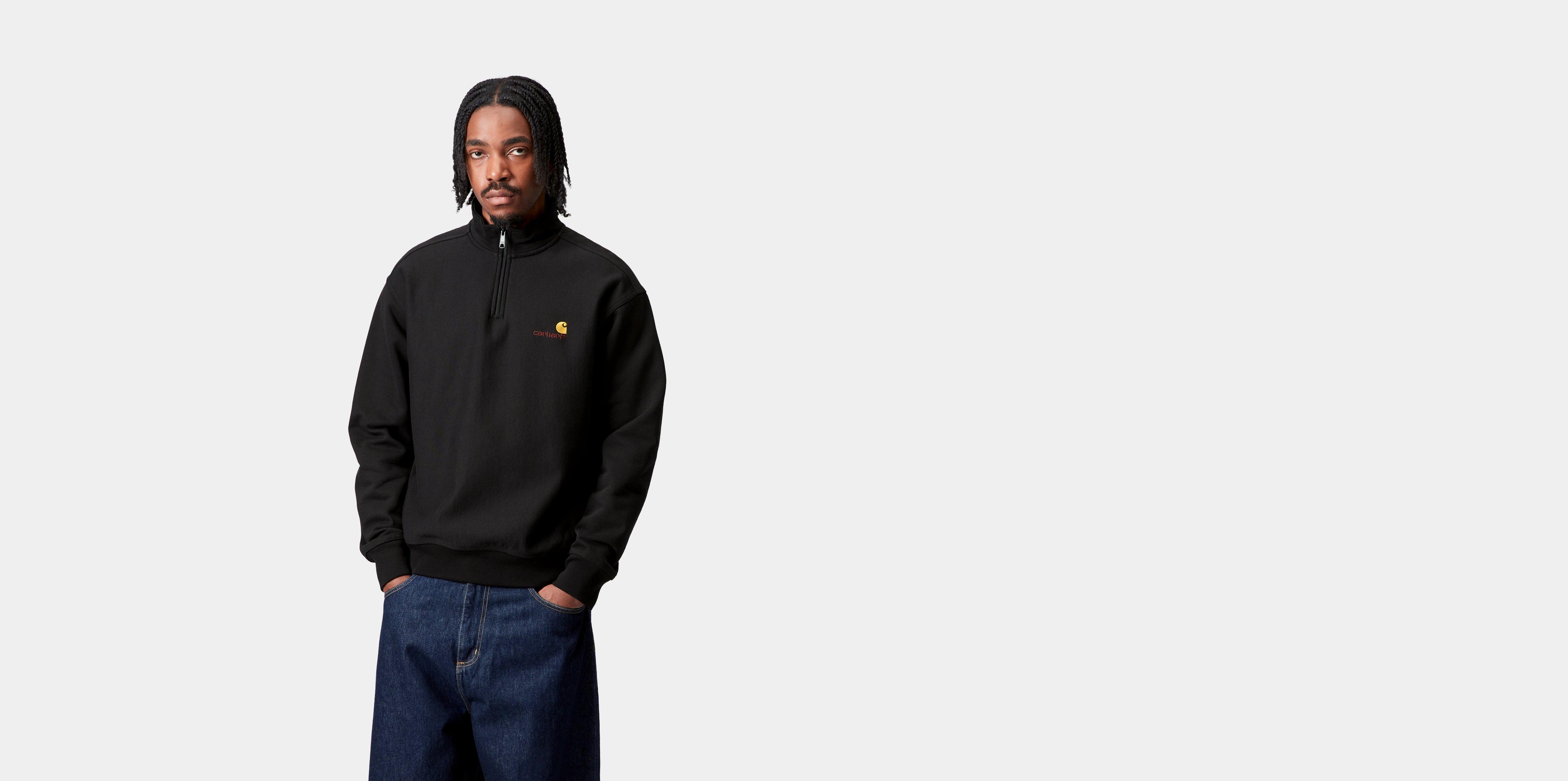 Half Zip American Script Sweatshirt