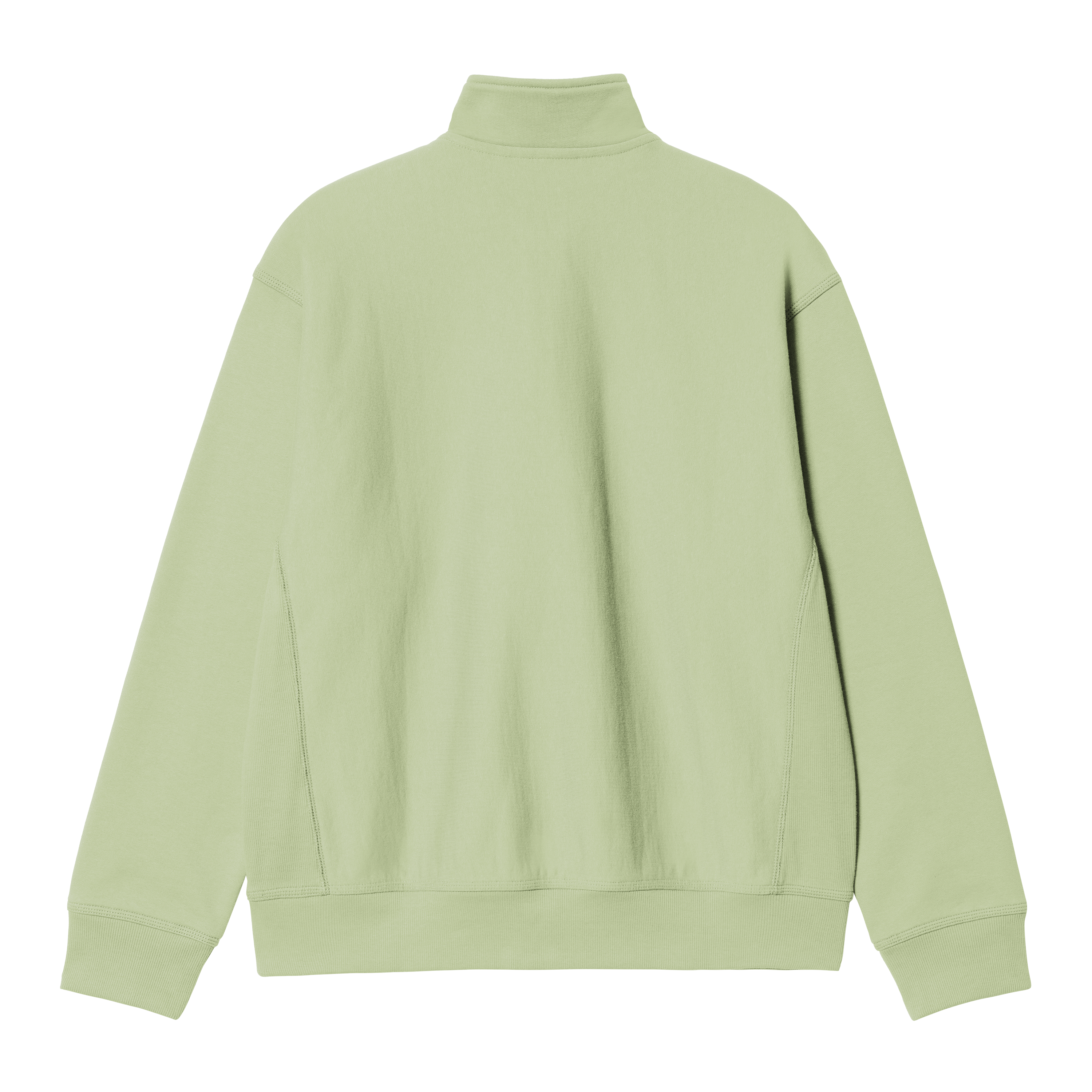 Carhartt WIP Half Zip American Script Sweatshirt in Grün