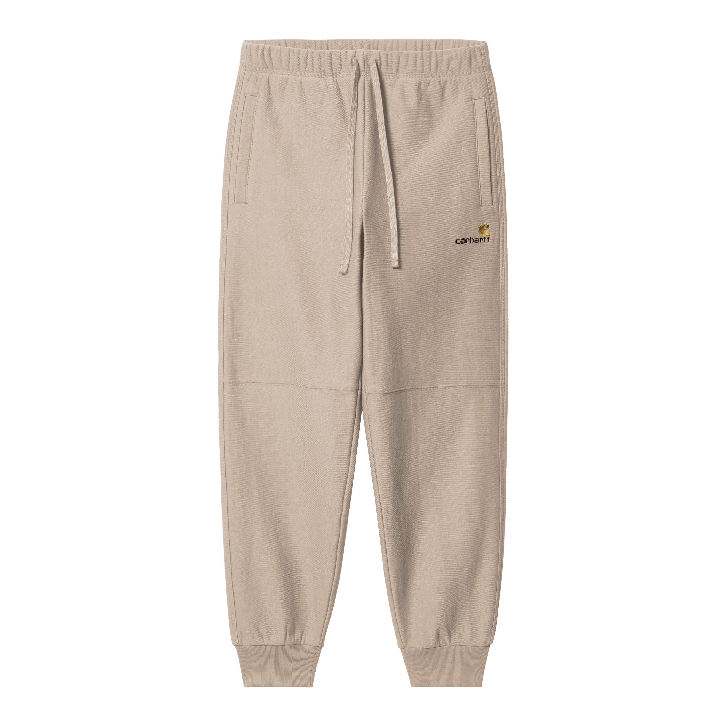 Carhartt WIP American Script Jogging Pant in Beige