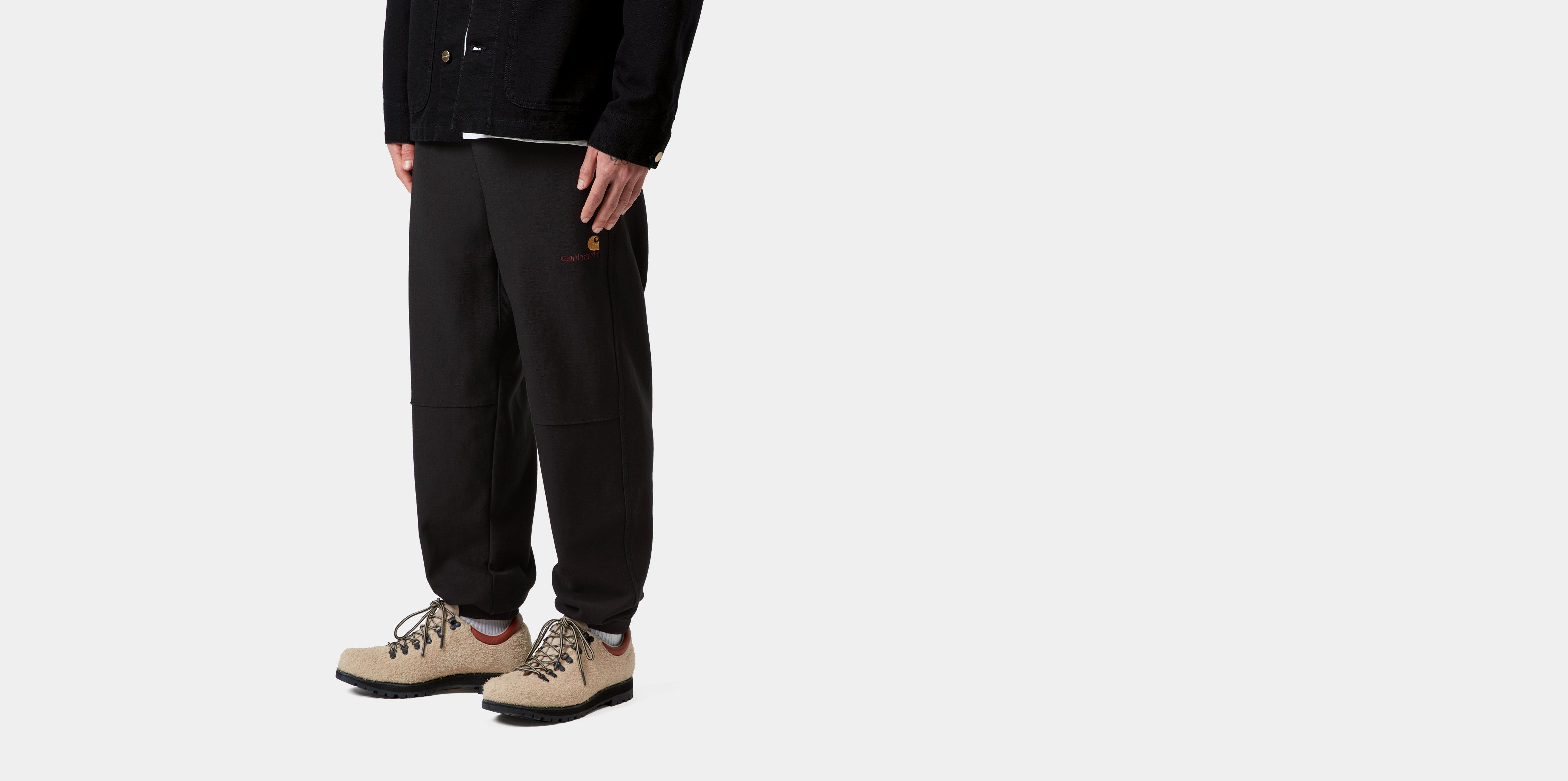 Carhartt WIP American Script Jogging Pant, Black | Officiële online Shop