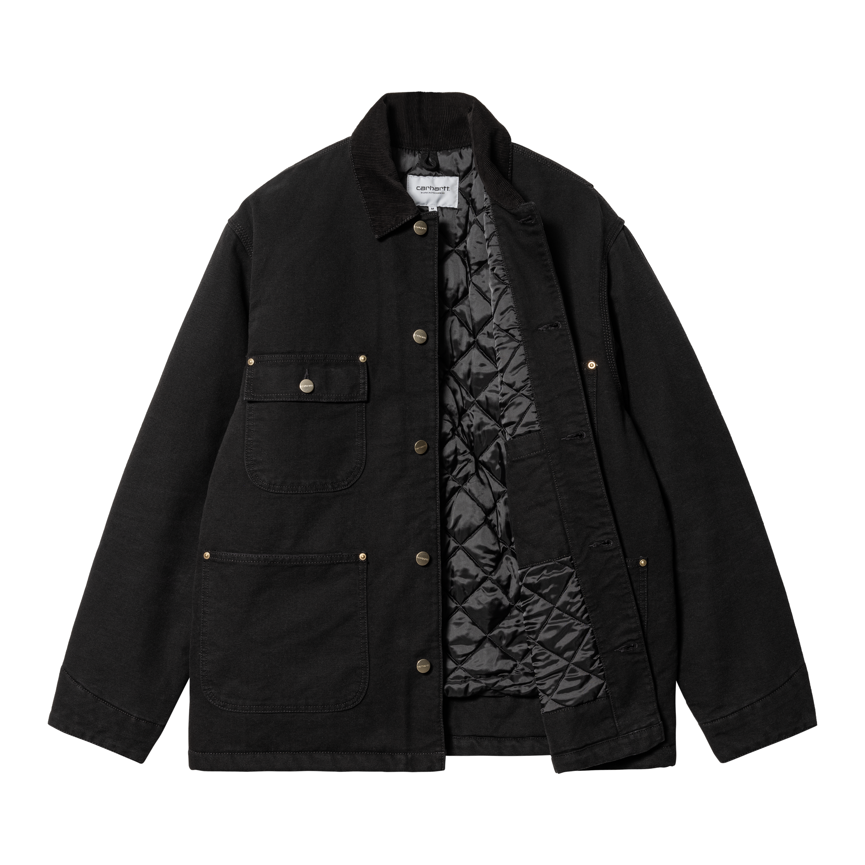 Carhartt WIP カーハート OG CHORE COAT ブラック S Carhartt WIP W' Alumni Chore Coat, Black / Scarlet