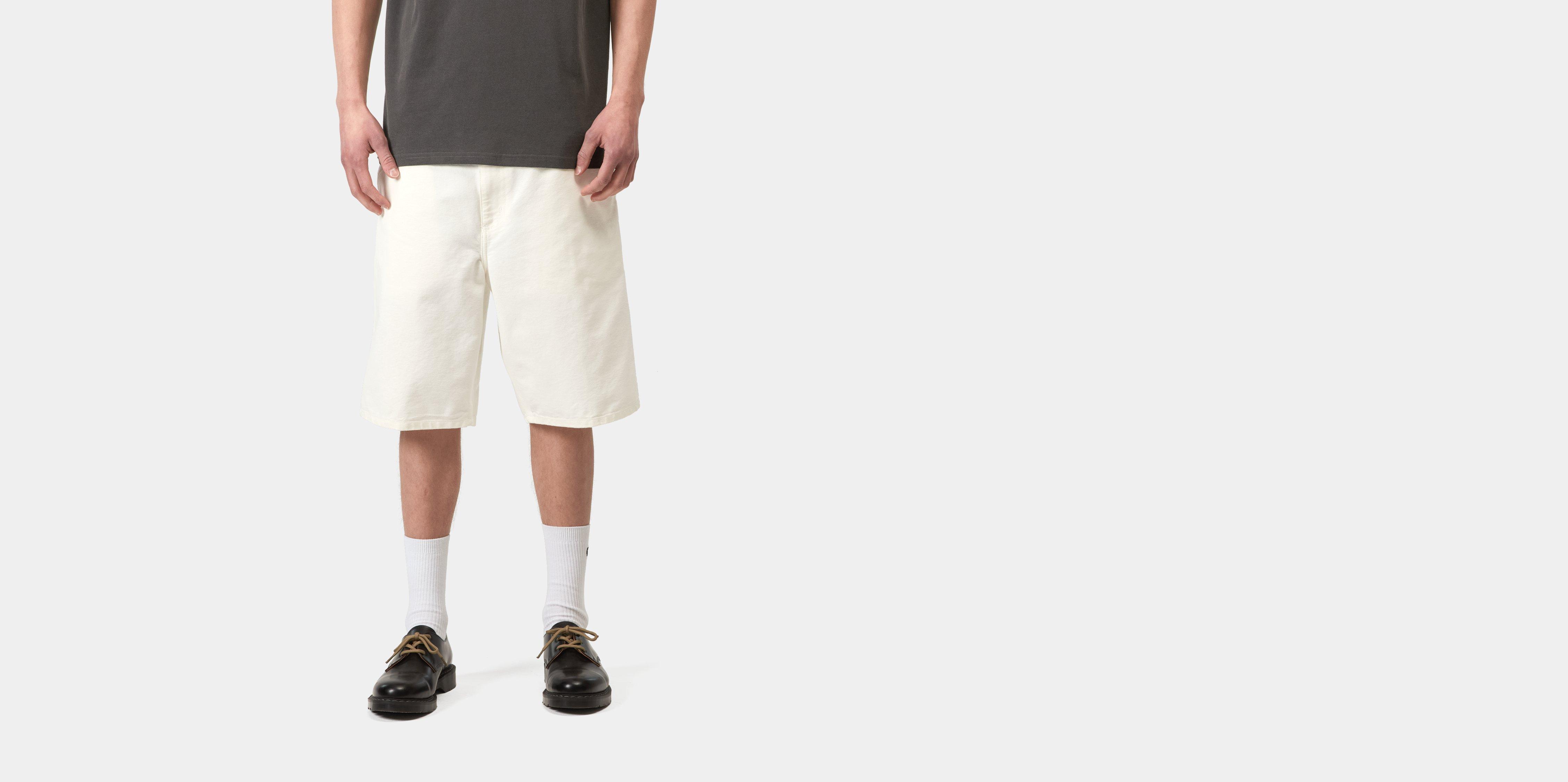 Carhartt WIP Single Knee Short Wax rinsed | white | 33 | Men