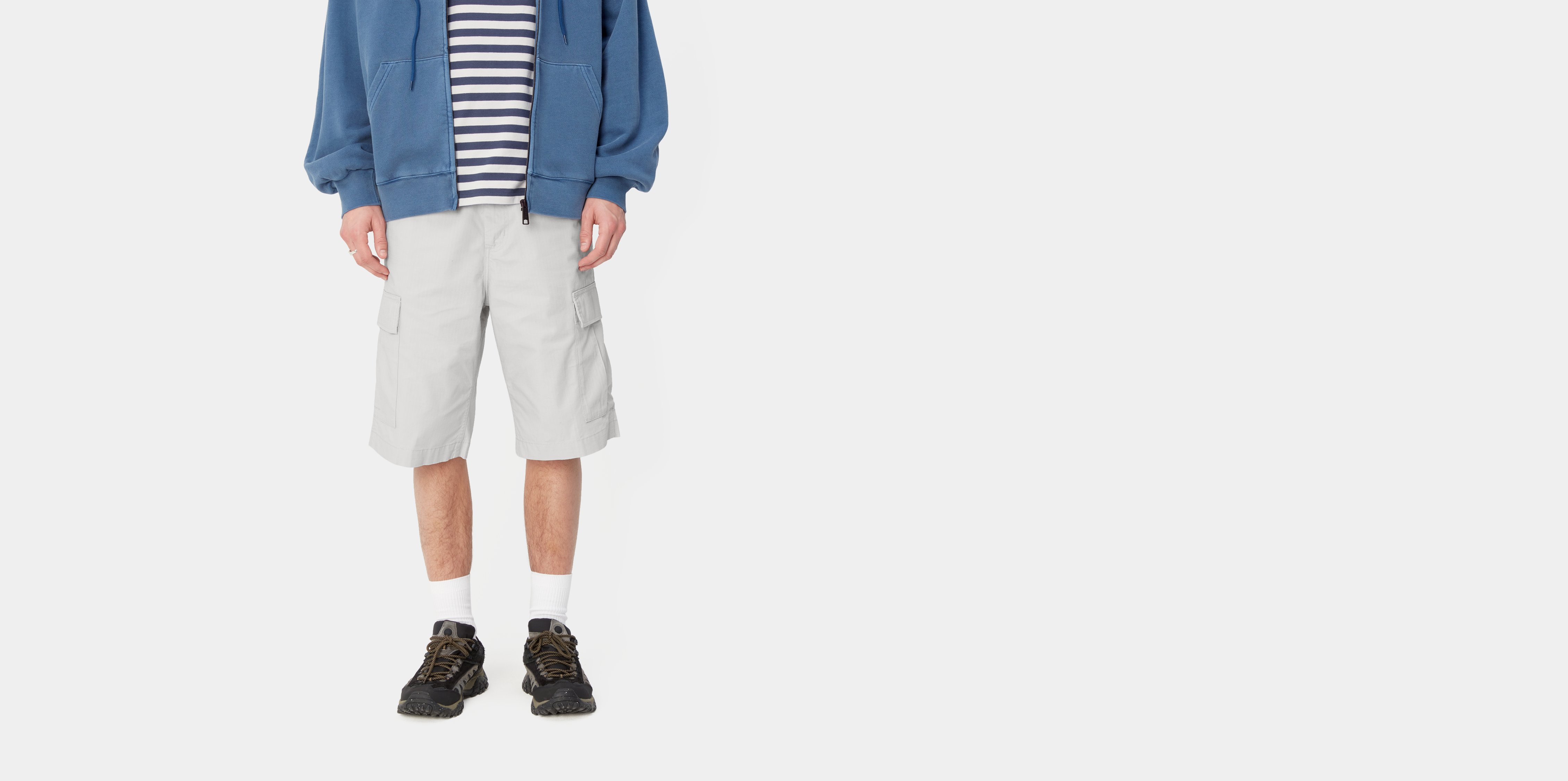 Carhartt WIP Regular Cargo Short, Sonic Silver | Official Online Store