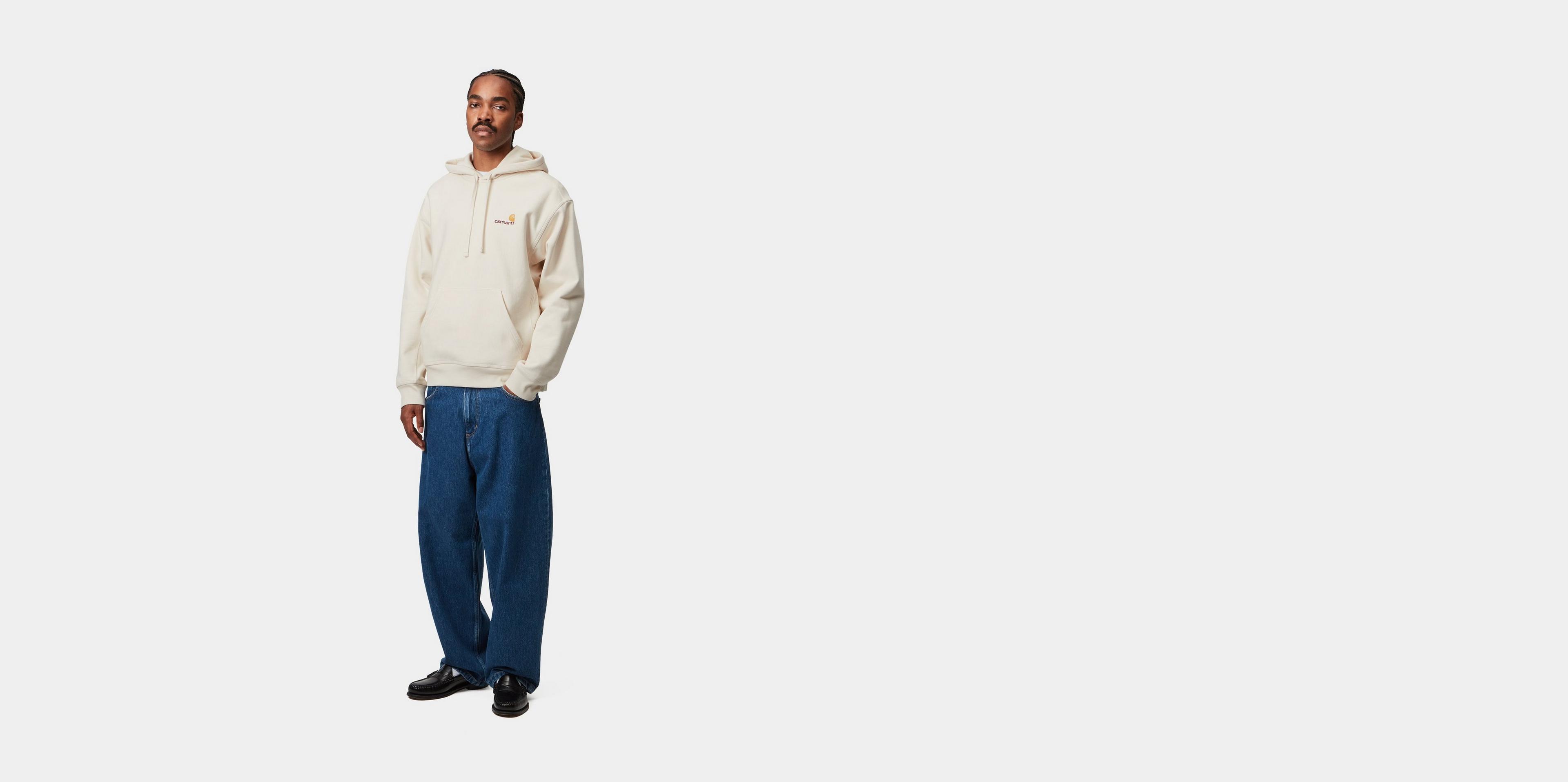 [CARHARTT] ★韓国人気★HOODED AMERICAN SCRIPT SWEATSHIRT Carhartt WIP Hooded American Script Sweatshirt, Yosemite