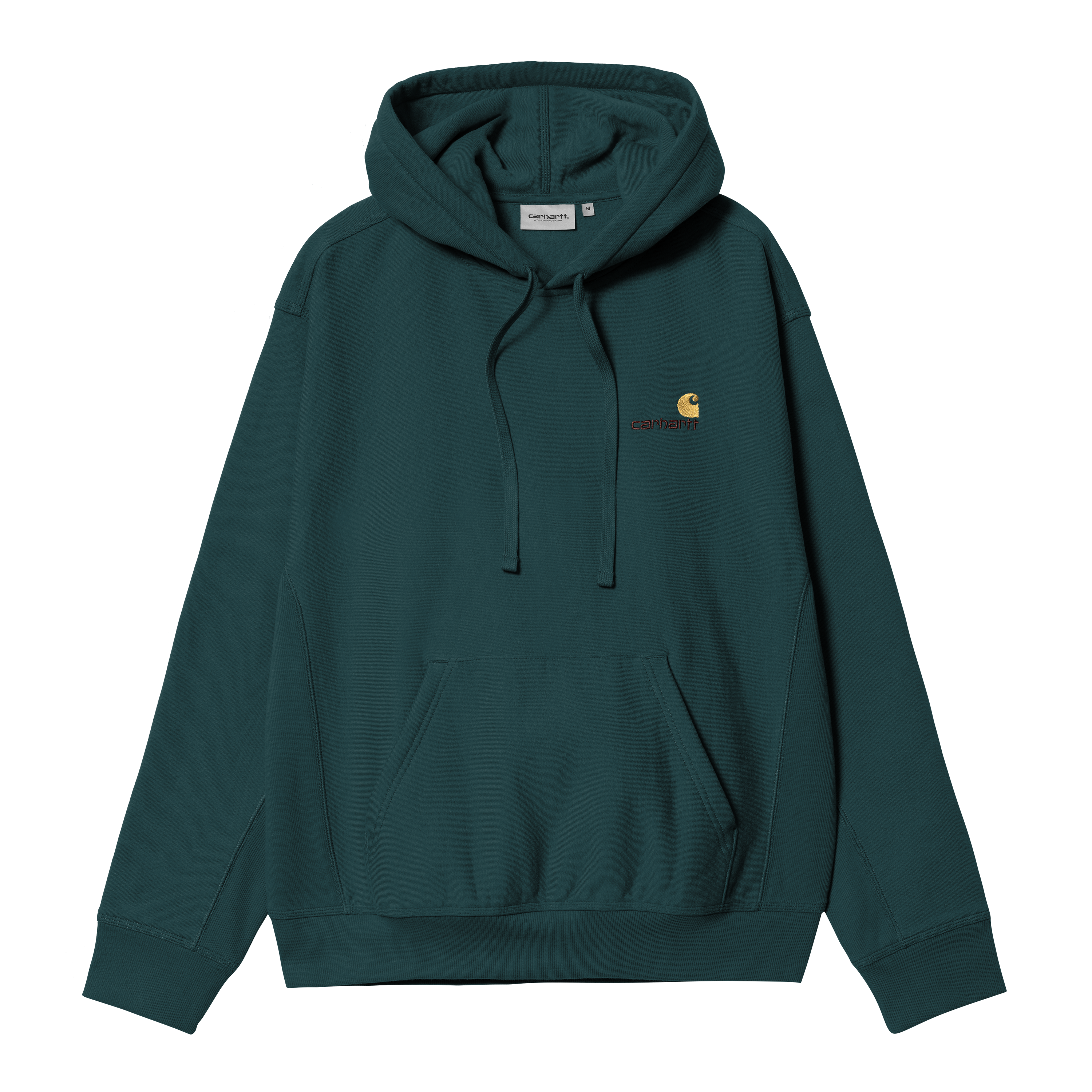 Carhartt WIP Hooded American Script Sweatshirt in Green