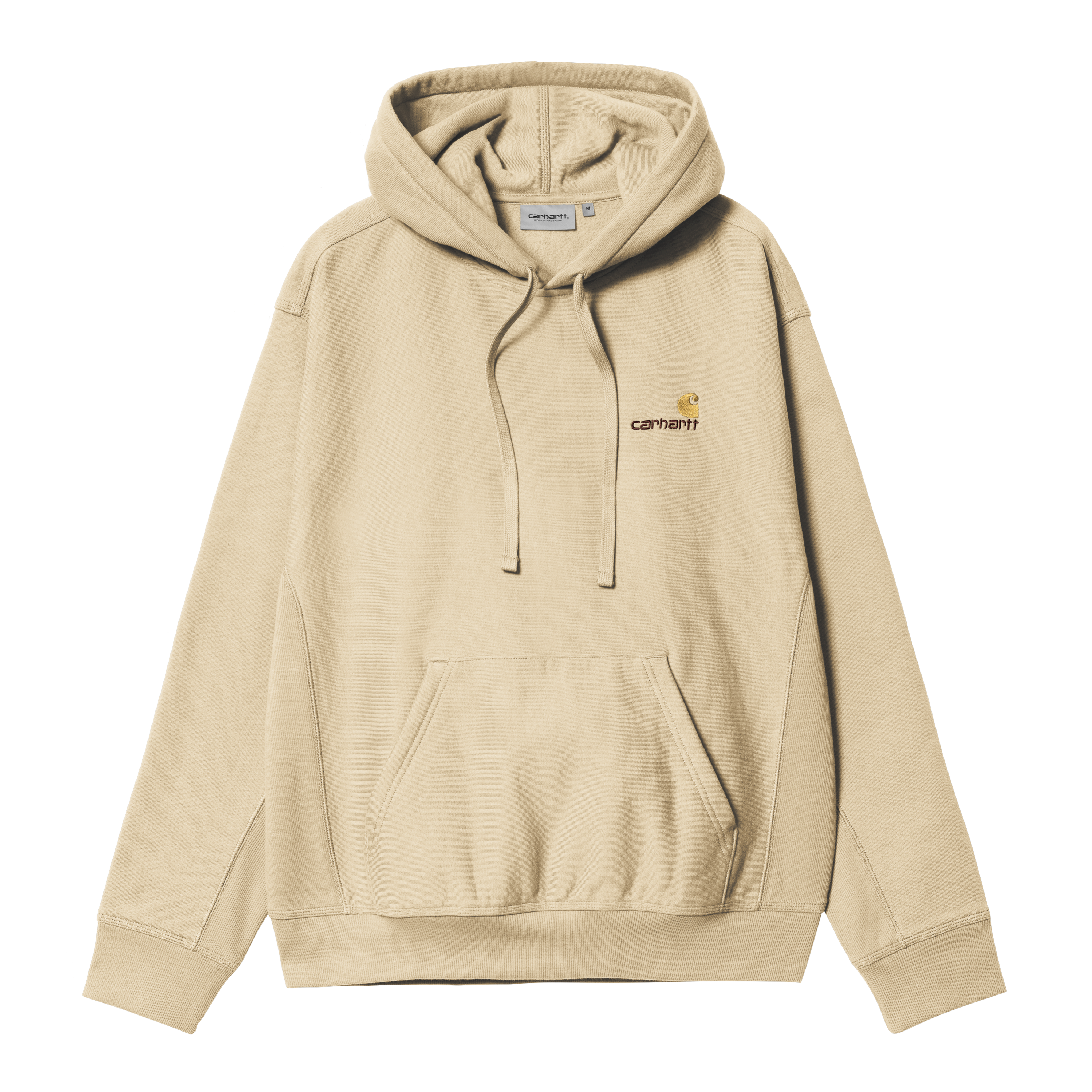 Carhartt WIP Hooded American Script Sweatshirt em Amarelo
