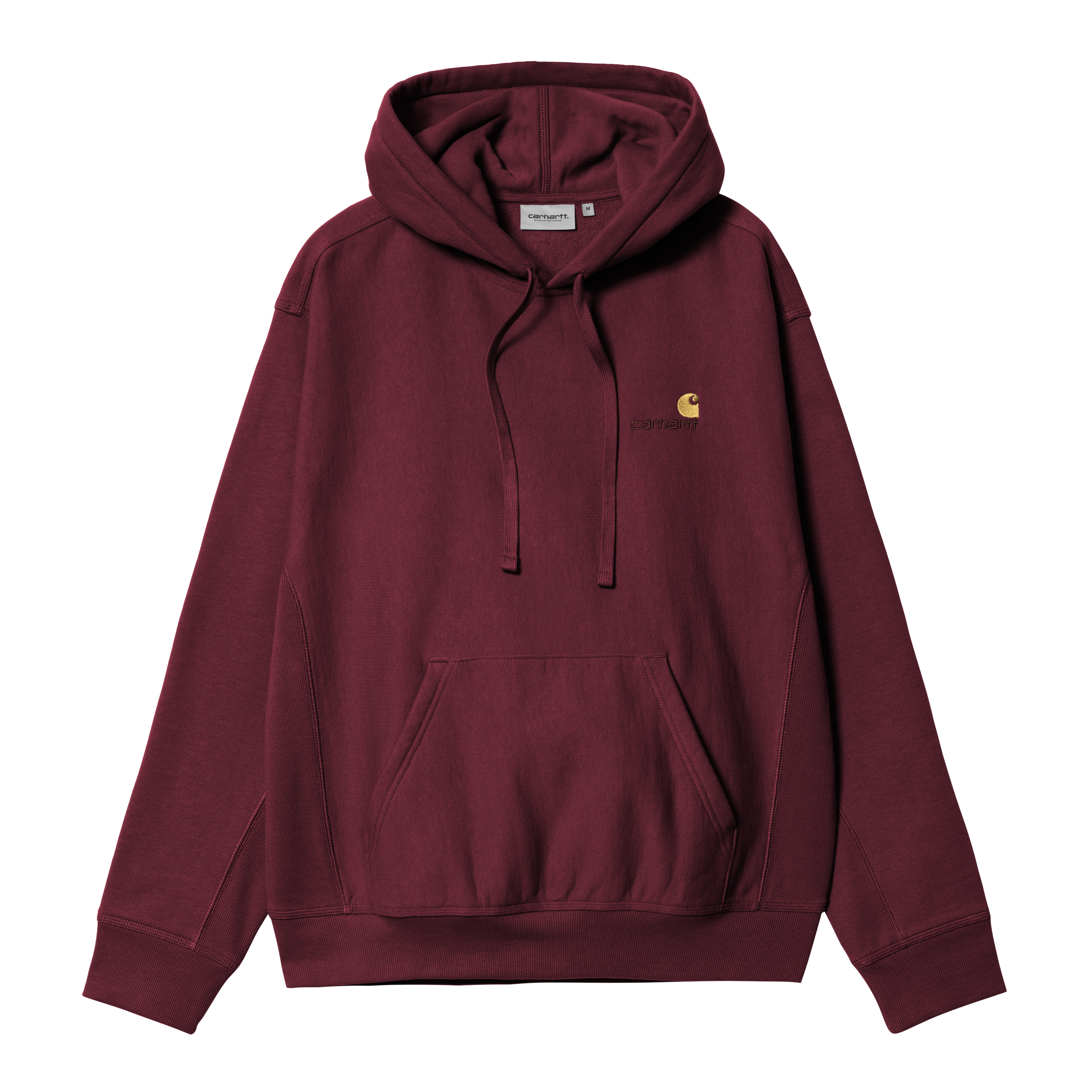 Carhartt WIP Hooded American Script Sweatshirt Malbec Official Online Store