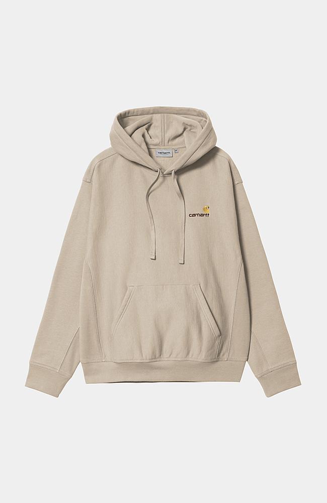【関税込み】CARHARTT WIP 'American Script' hoodie Beige Carhartt WIP Hooded American Script Sweatshirt, Fleur De Sel