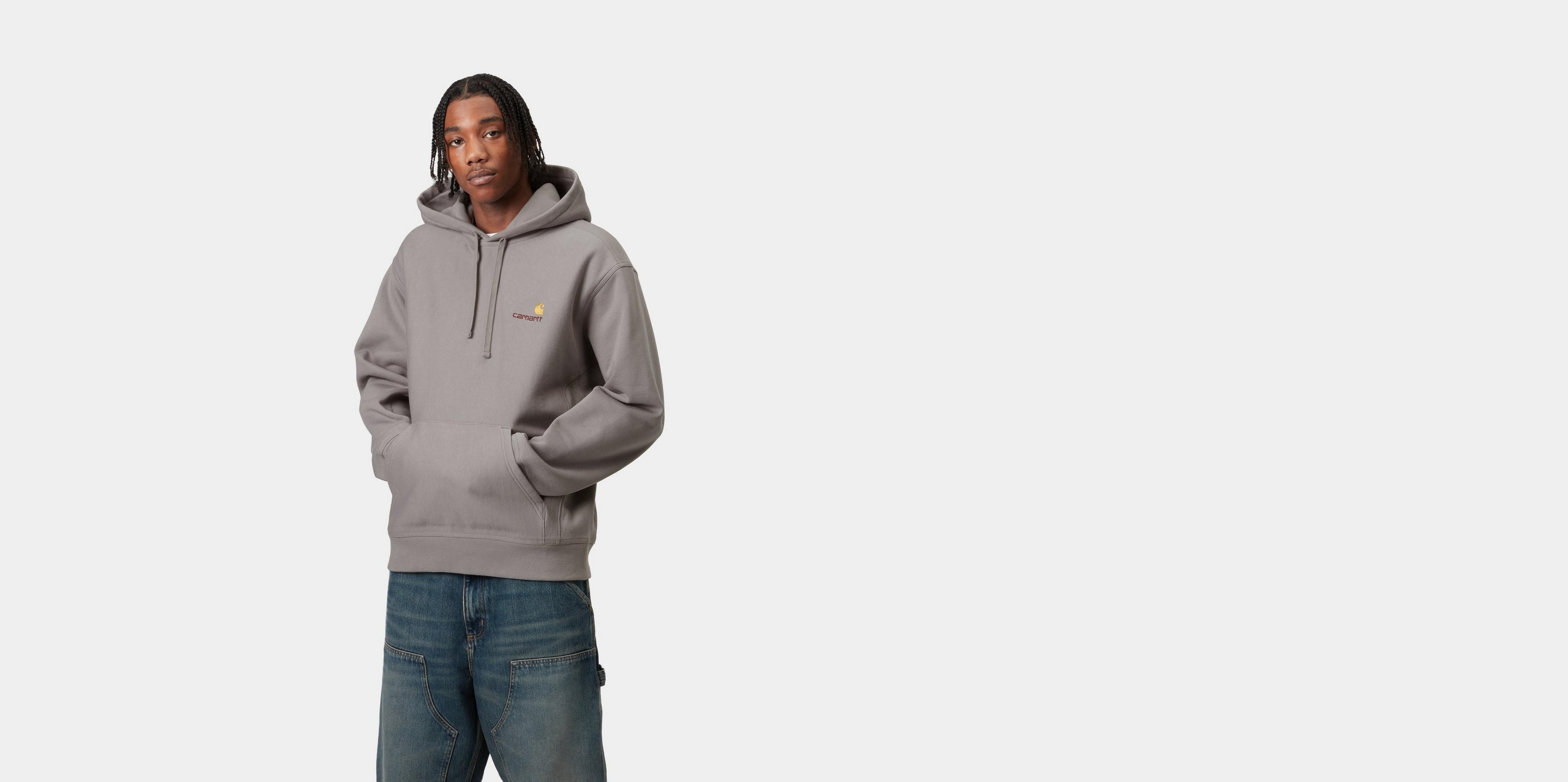 Carhartt WIP Hooded American Script Sweatshirt, Yosemite