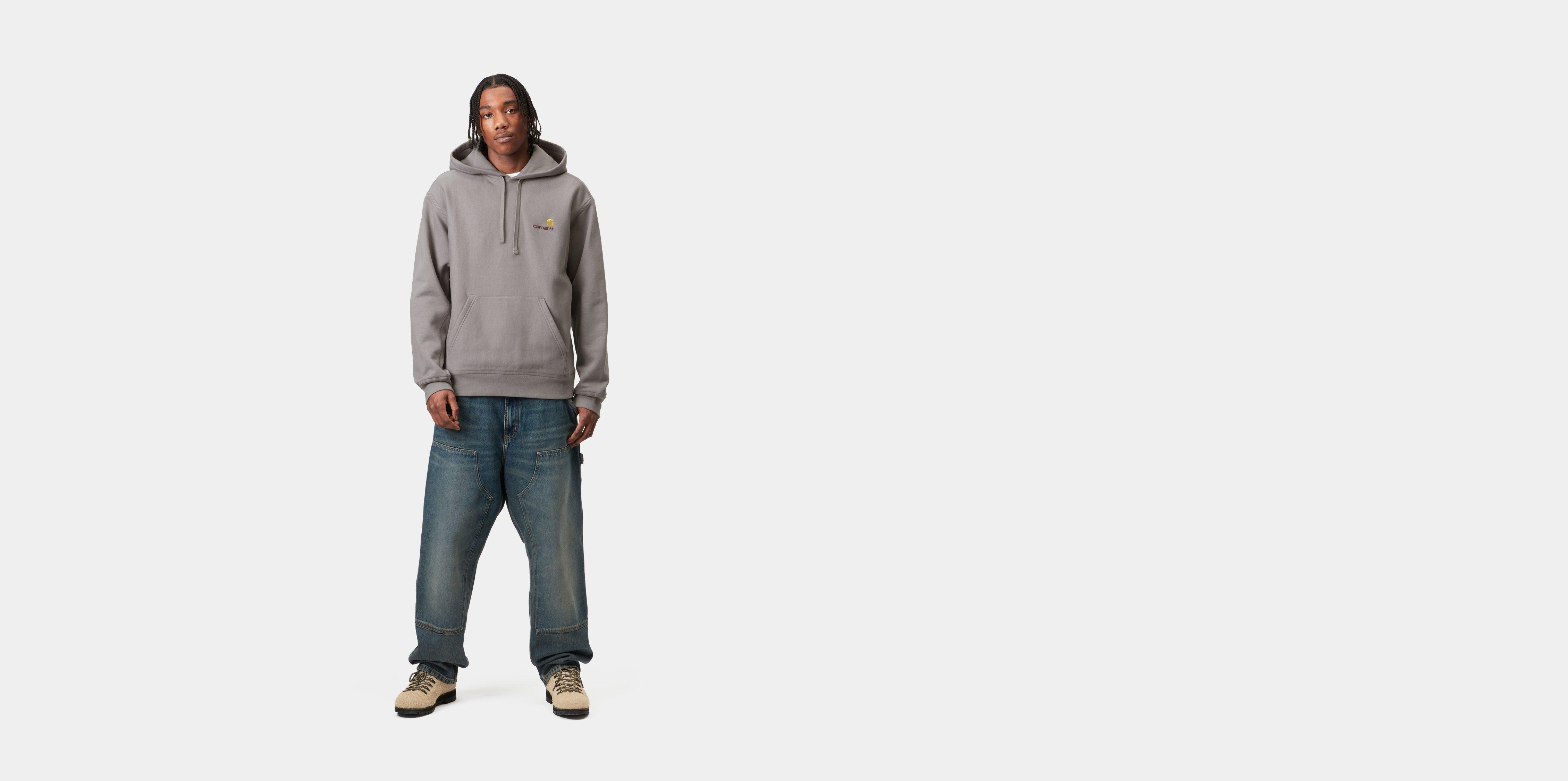 スウェット・トレーナー Carhartt Wip Yosemite Coloured American Script Sweatshirt Carhartt WIP Sweatshirt American Script - grey (yosemite)