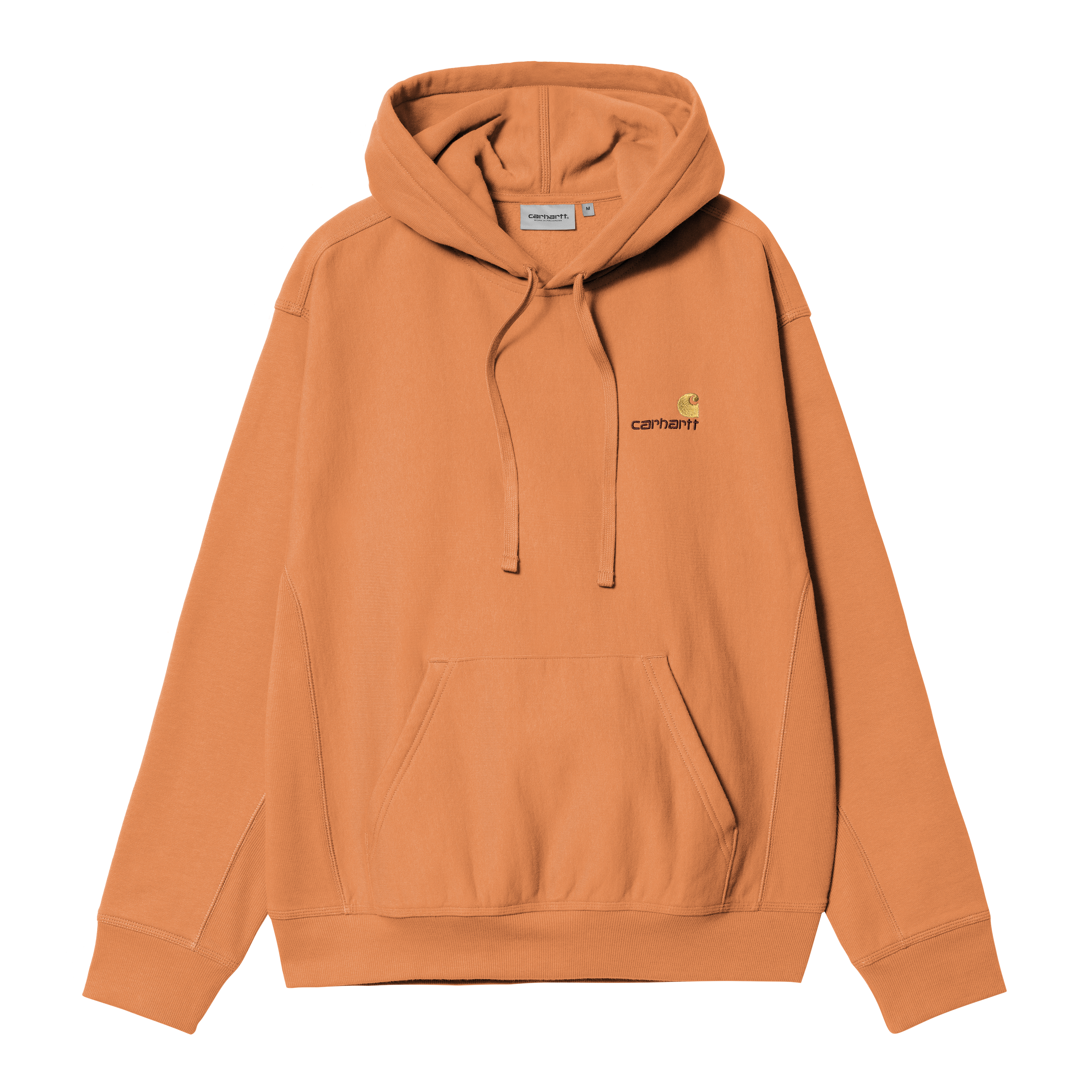 Carhartt WIP Hooded American Script Sweatshirt in Orange
