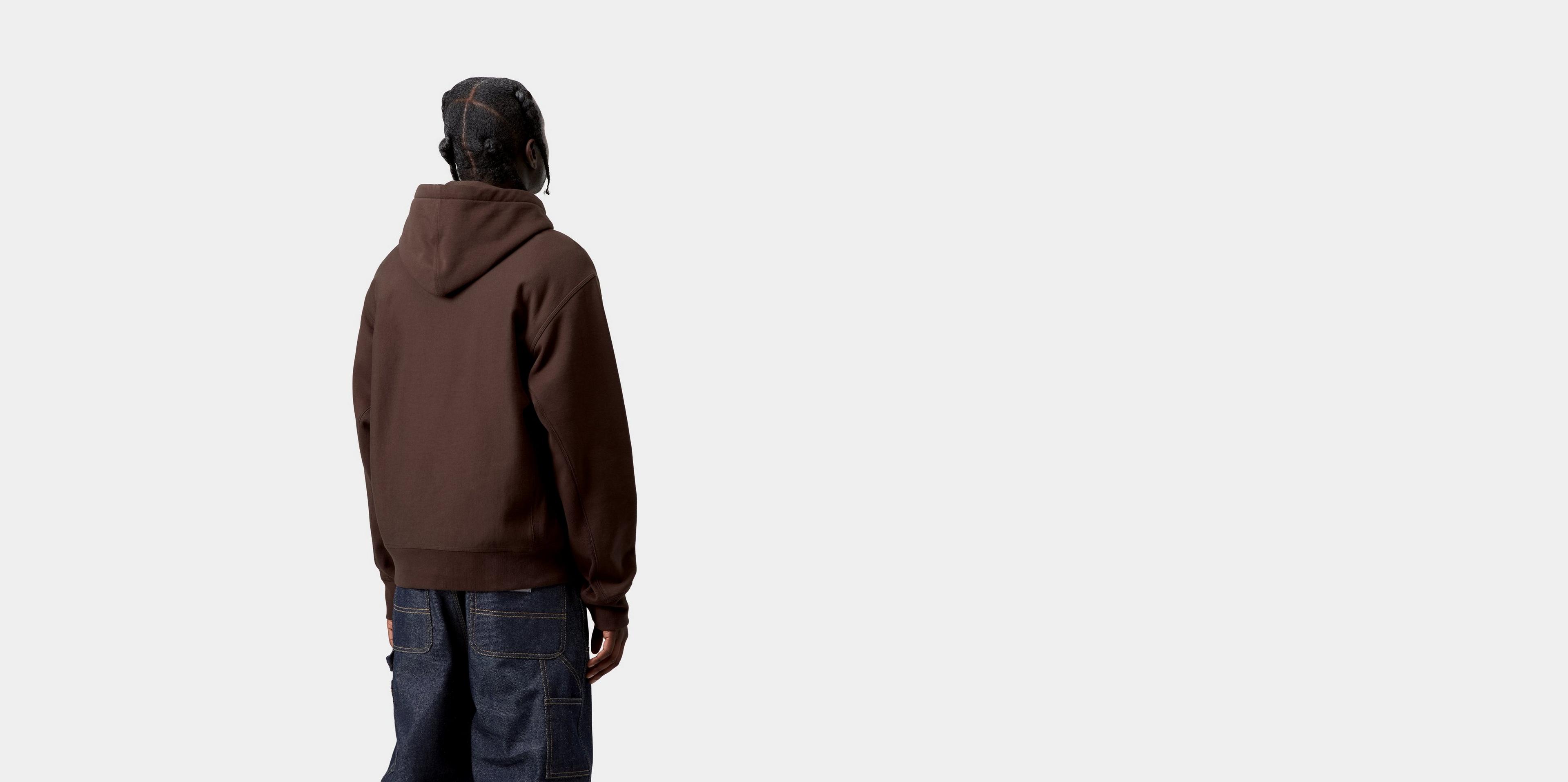 Carhartt WIP Hooded American Script Sweatshirt, Palisander