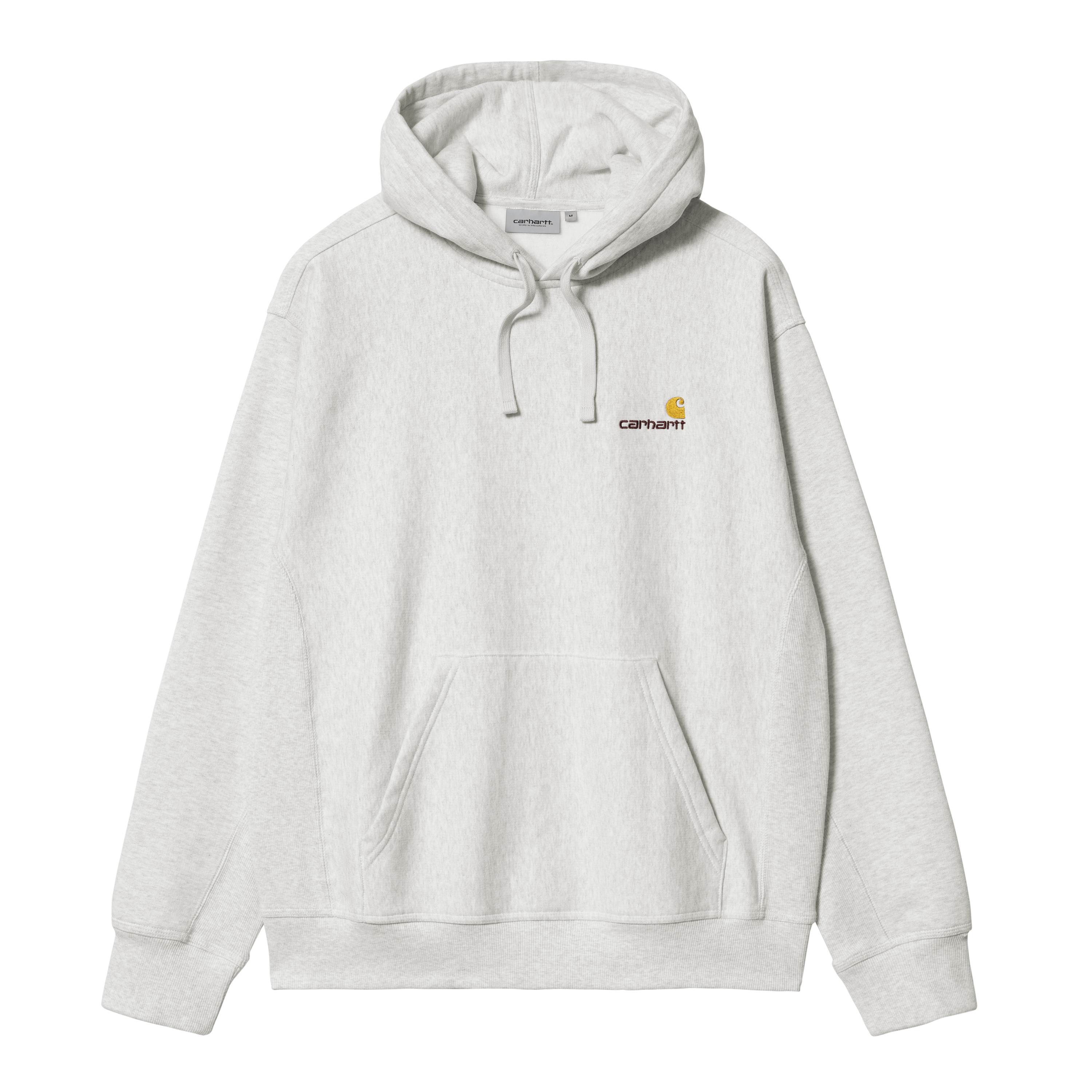 Carhartt WIP Hooded American Script Sweatshirt in Grigio