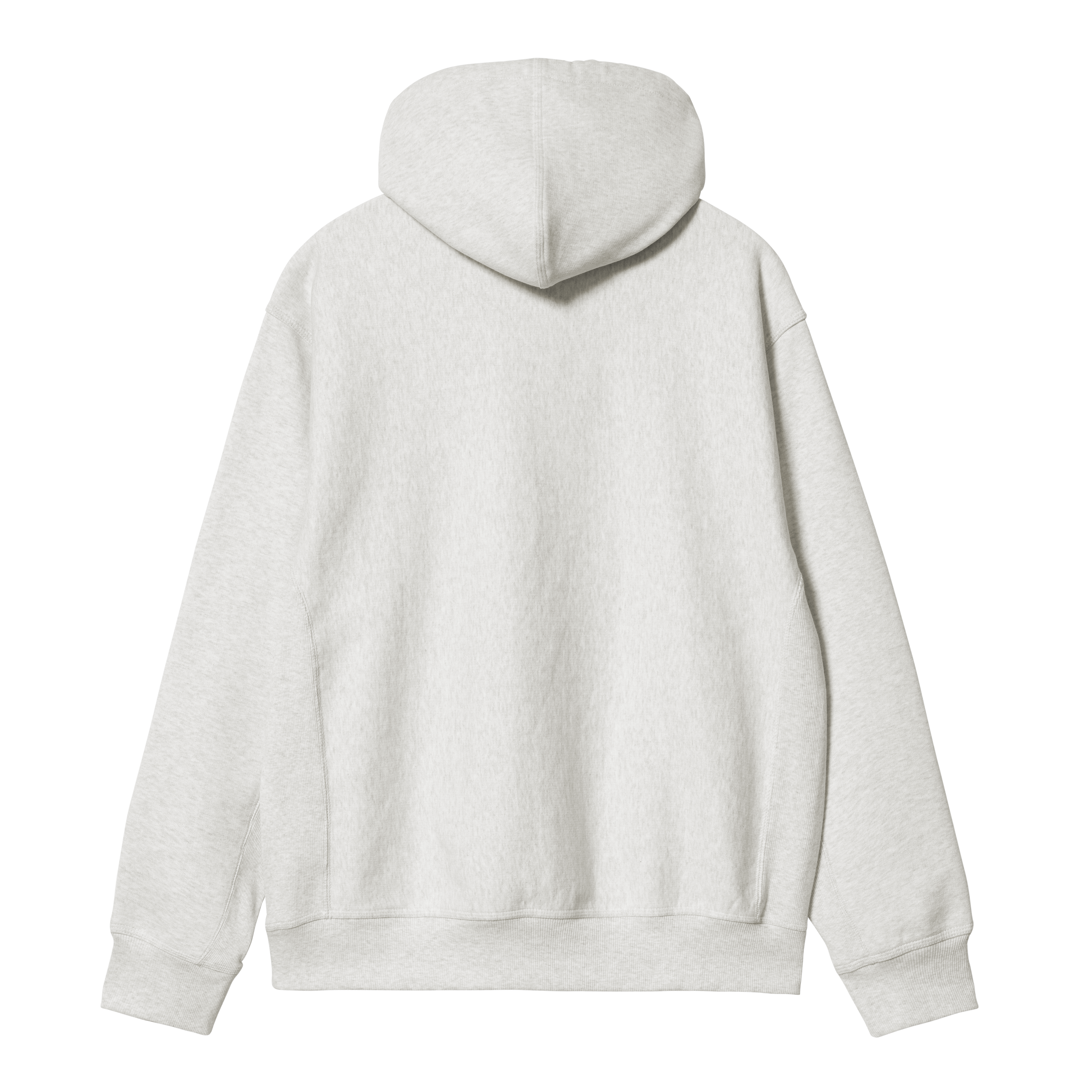 Carhartt WIP Hooded American Script Sweatshirt Ash Heather Official Online Store