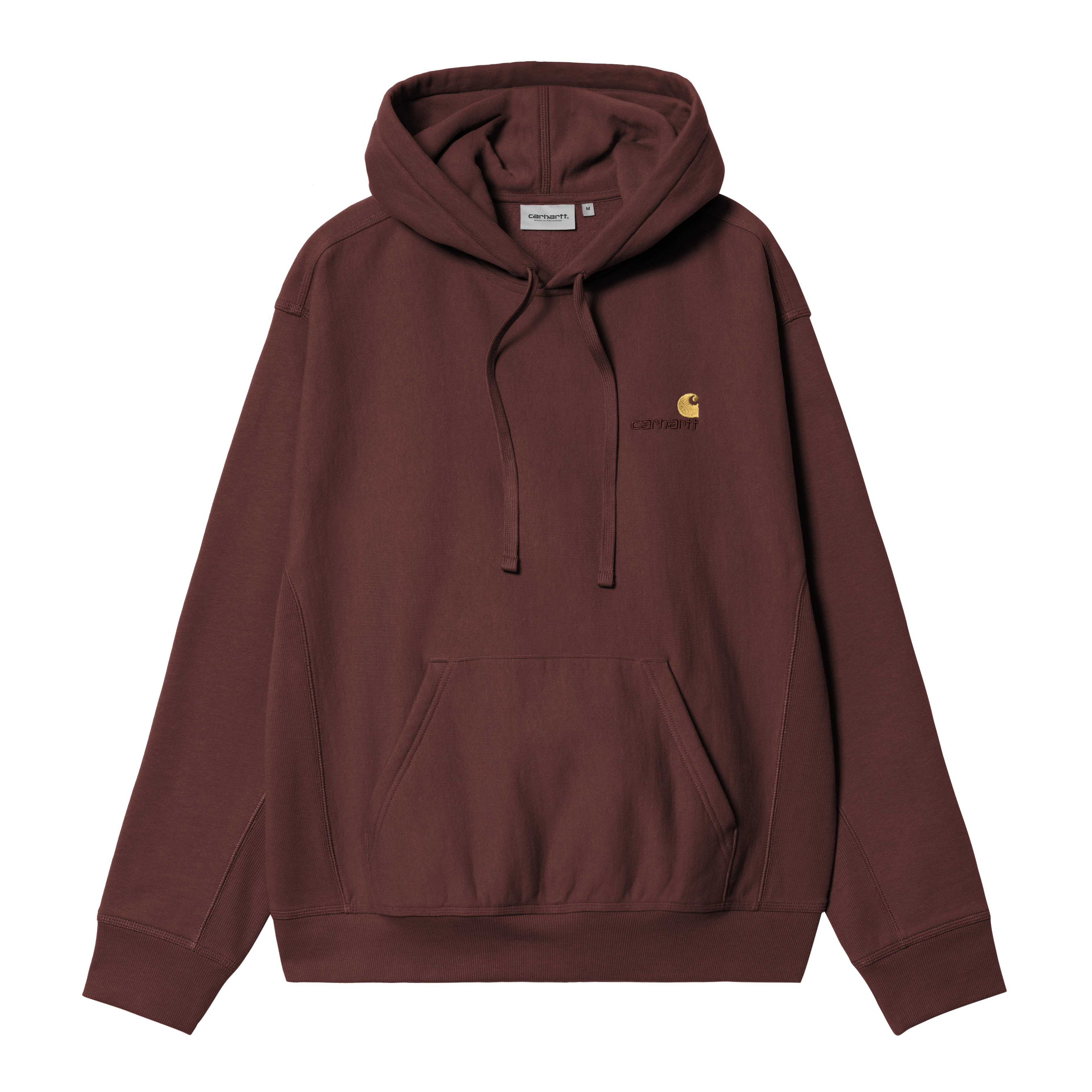 Carhartt WIP Hooded American Script Sweatshirt, Amarone | Official